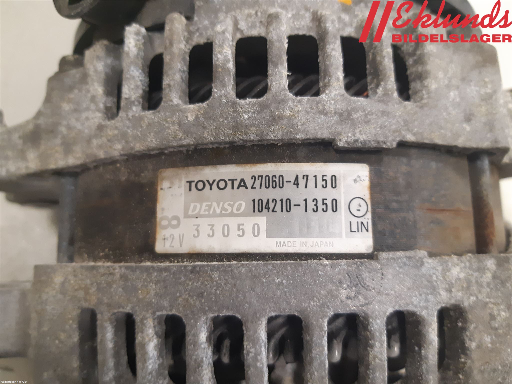 Toyota VERSO-S 11-16 Generator