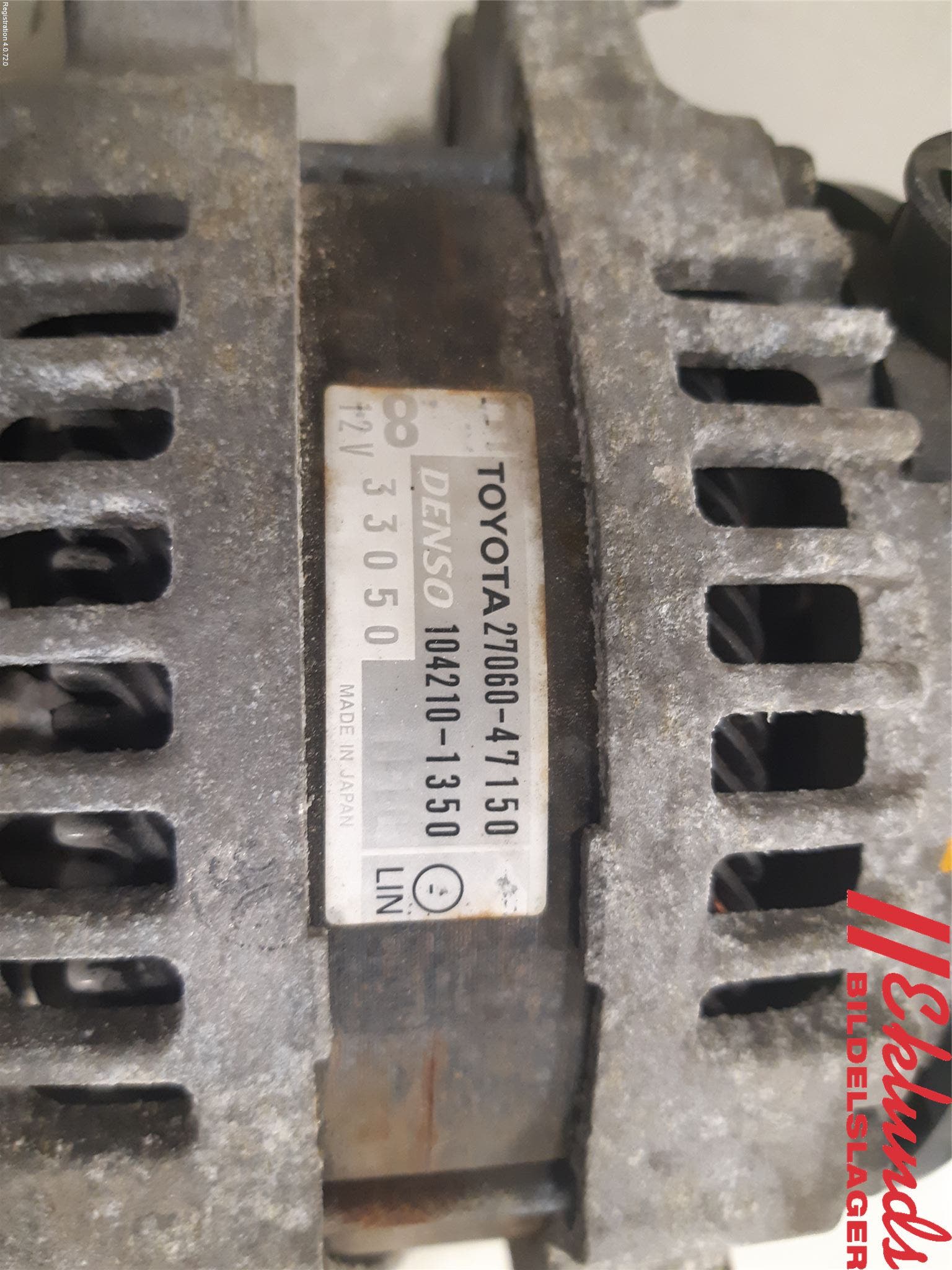 Toyota VERSO-S 11-16 Generator