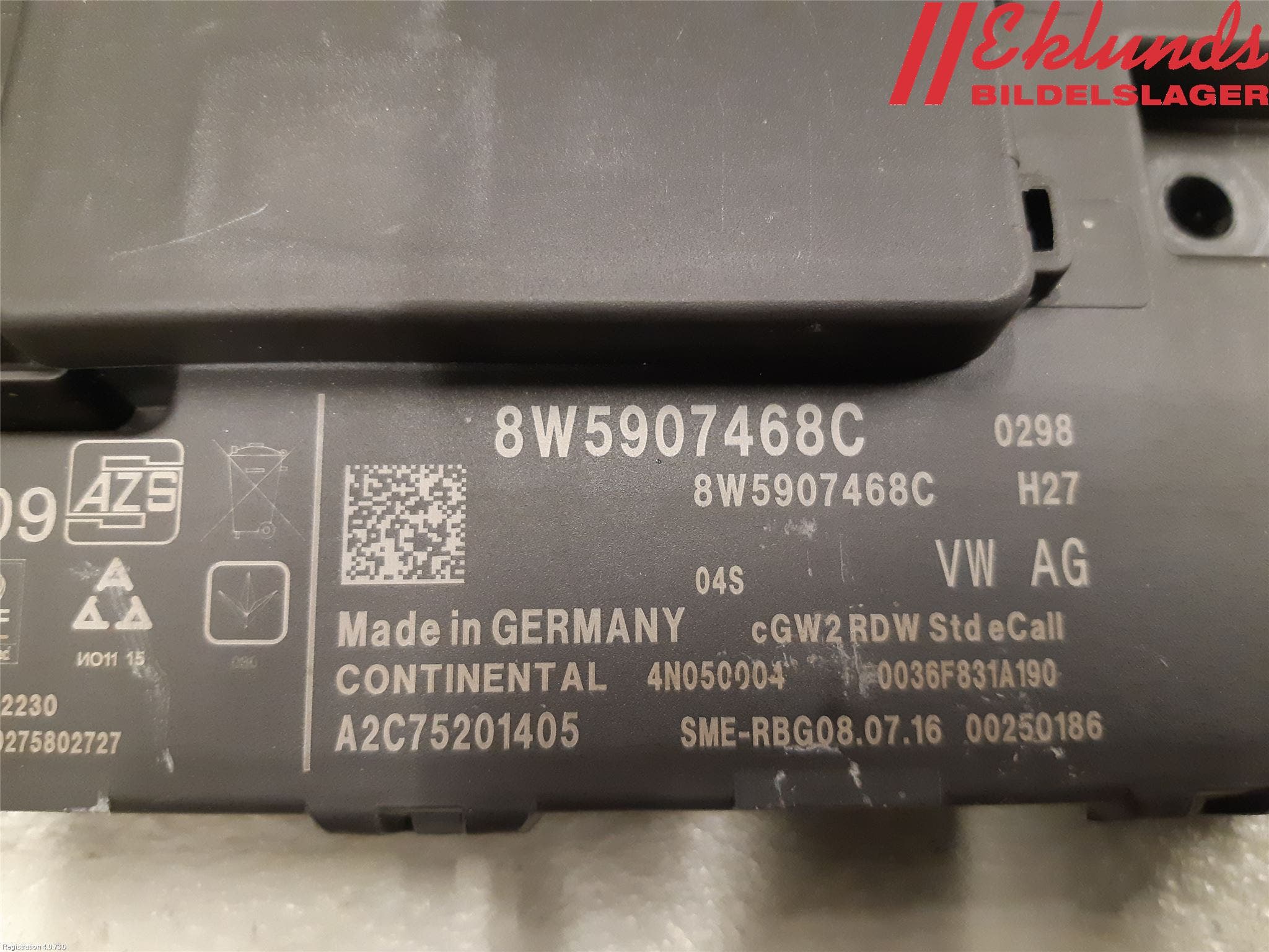 Audi A4/S4 B9 16-19 Styrenhet Övrigt