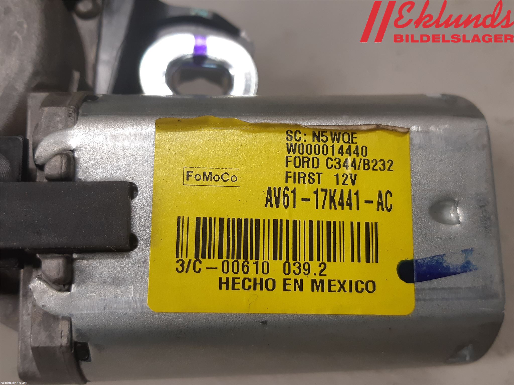 Ford C-MAX II  11-14 Torkarmotor Baklucka