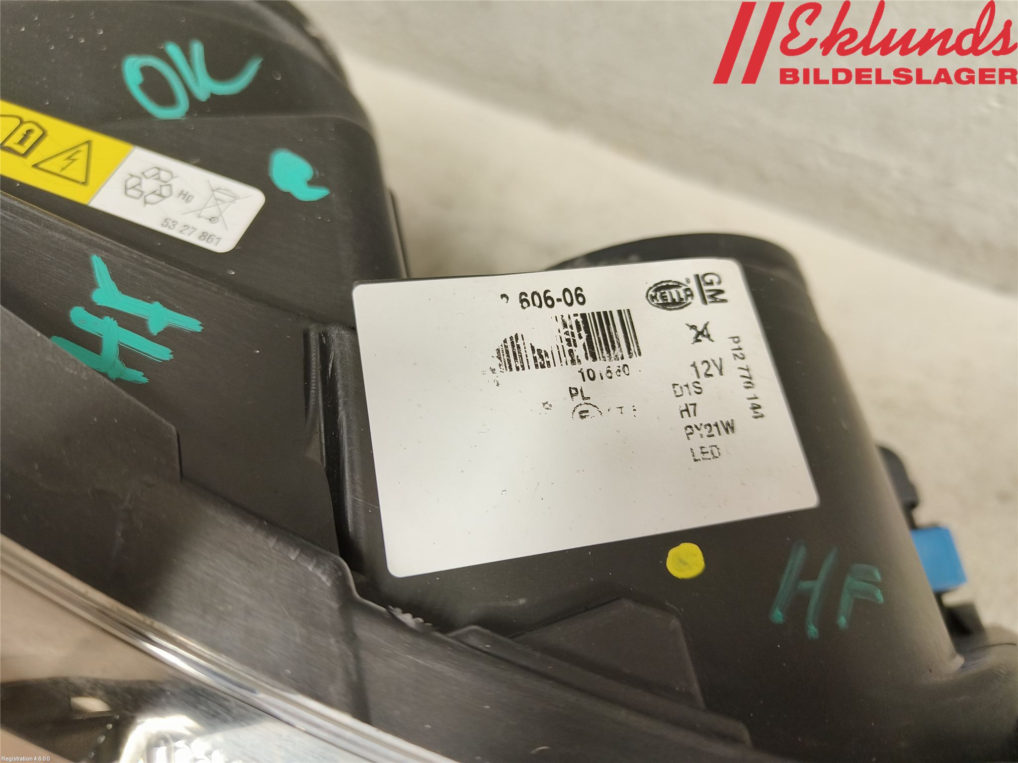 Saab 9-3 VER2/VER3 08-15 Strålkastare Höger