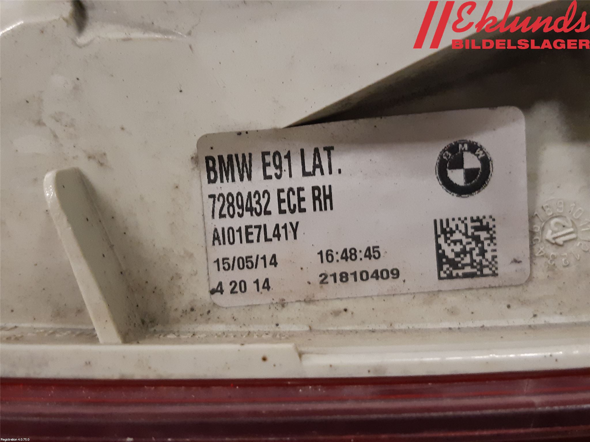 BMW 3 E90/91 SED/TOU 05-12 Bakljus Höger