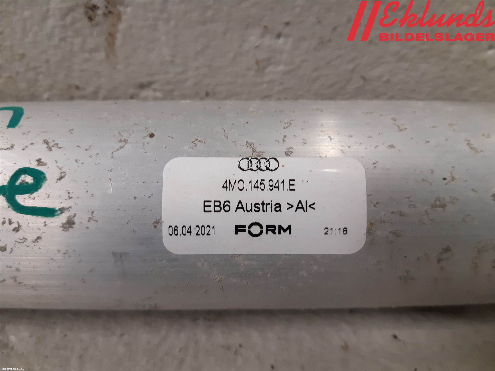 Audi Q7/SQ7 Laddluft-Intercoolerrör