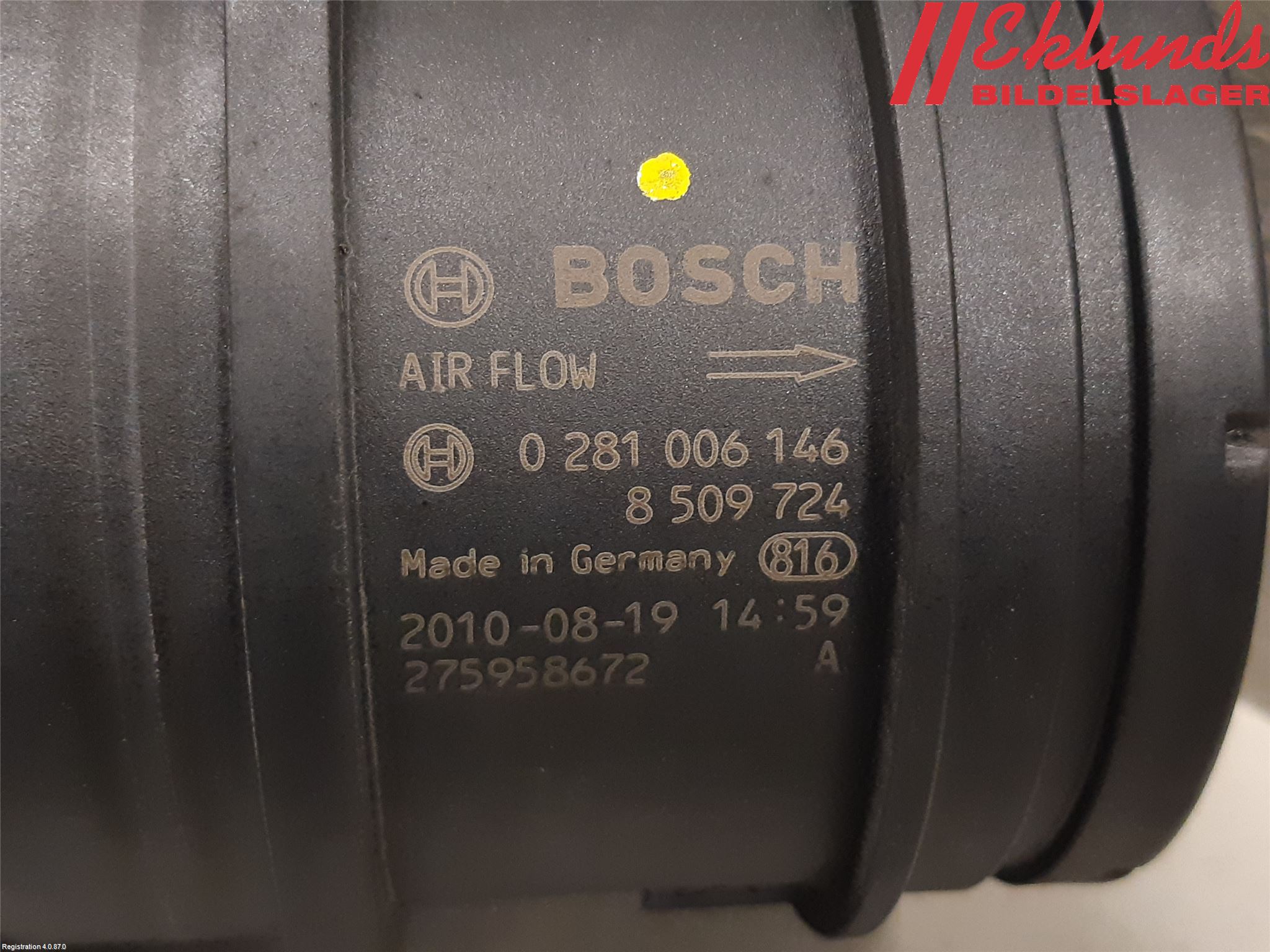 BMW X1 E84 10-15 Injluftmassamätare