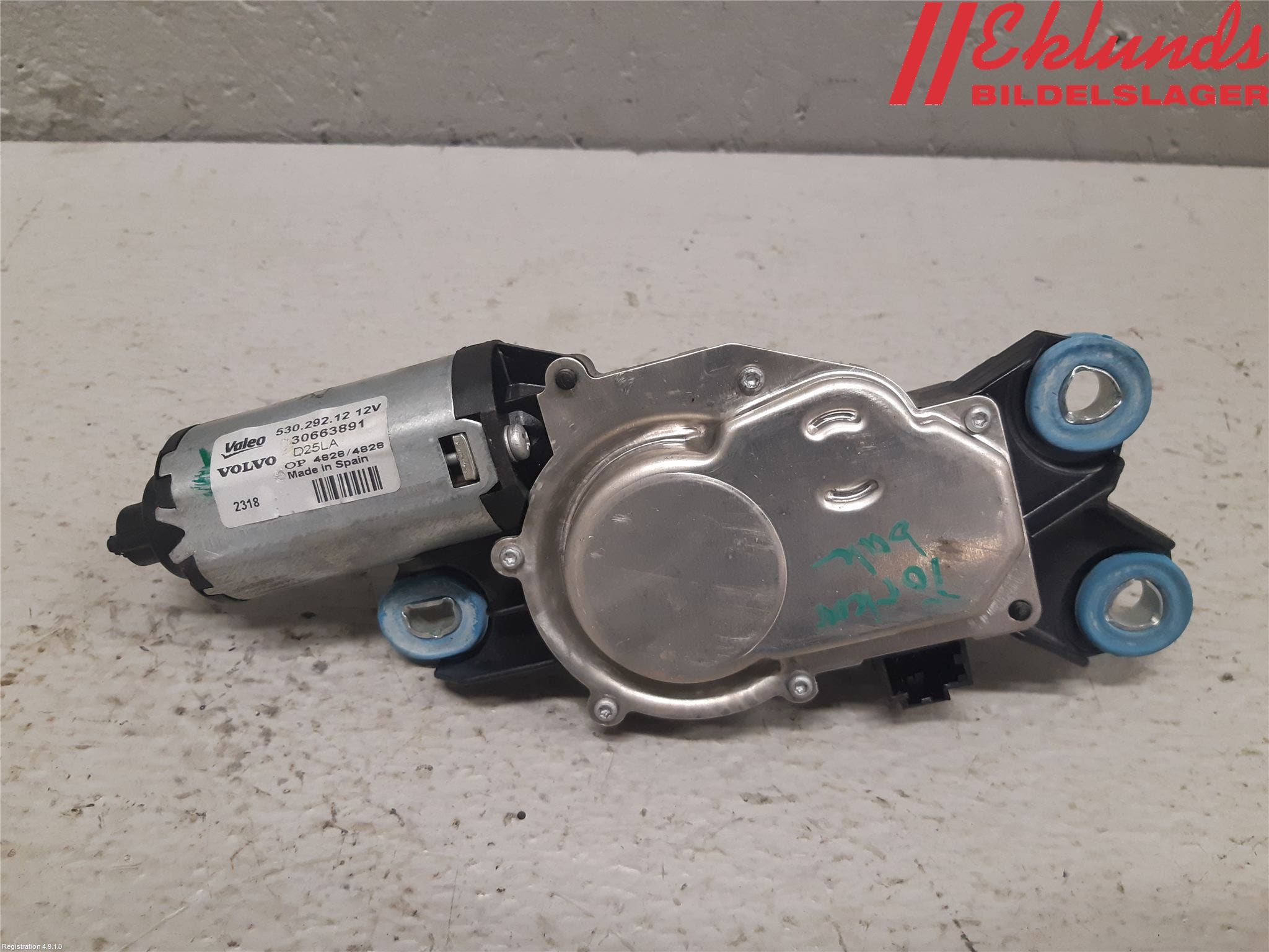 Volvo V70 08-13 Torkarmotor Baklucka