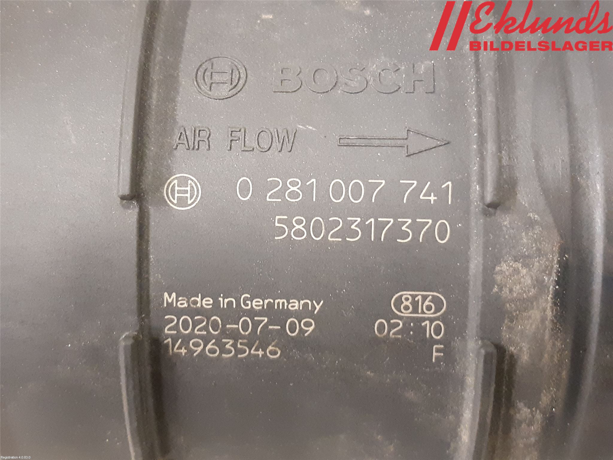 Iveco DAILY 14->> Injluftmassamätare