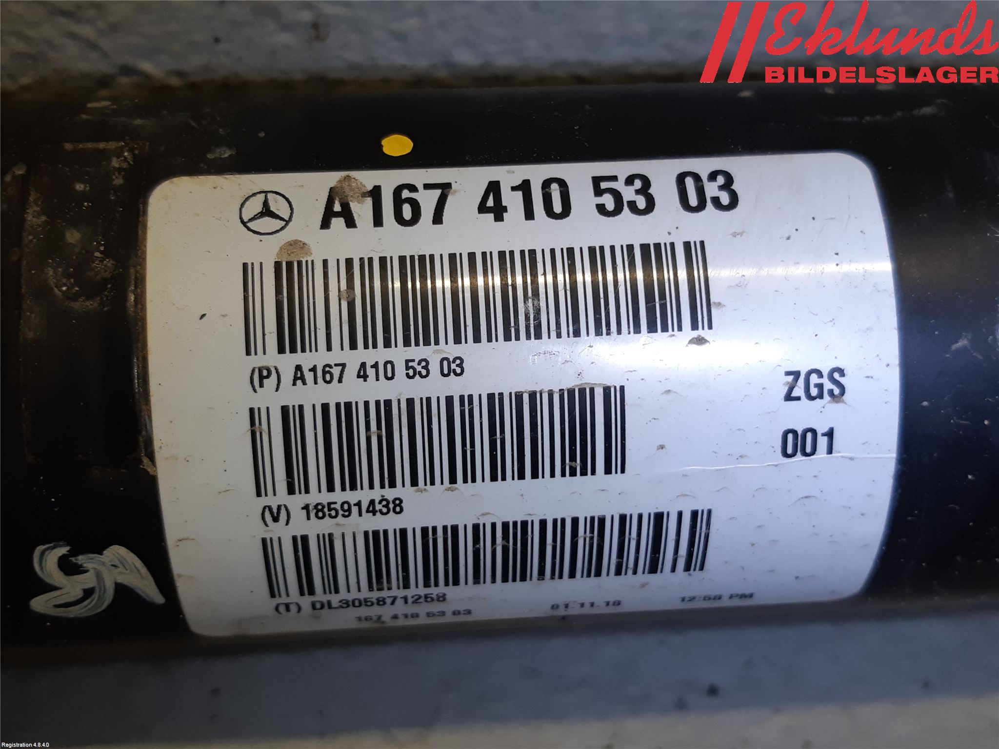 Mercedes-Benz MB GLE-KLASS (W167/V167/C167) 19- Mellanaxel Främre 4Wd