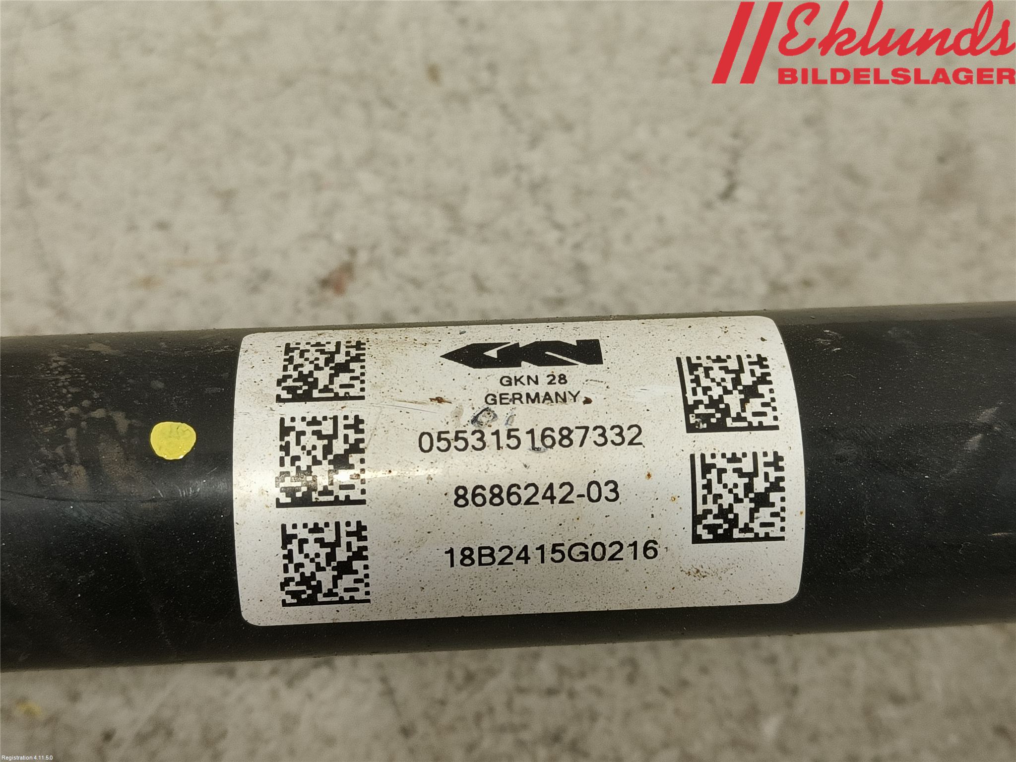 BMW 5 G30/G31/F90 17-23 Drivaxel Bak Höger