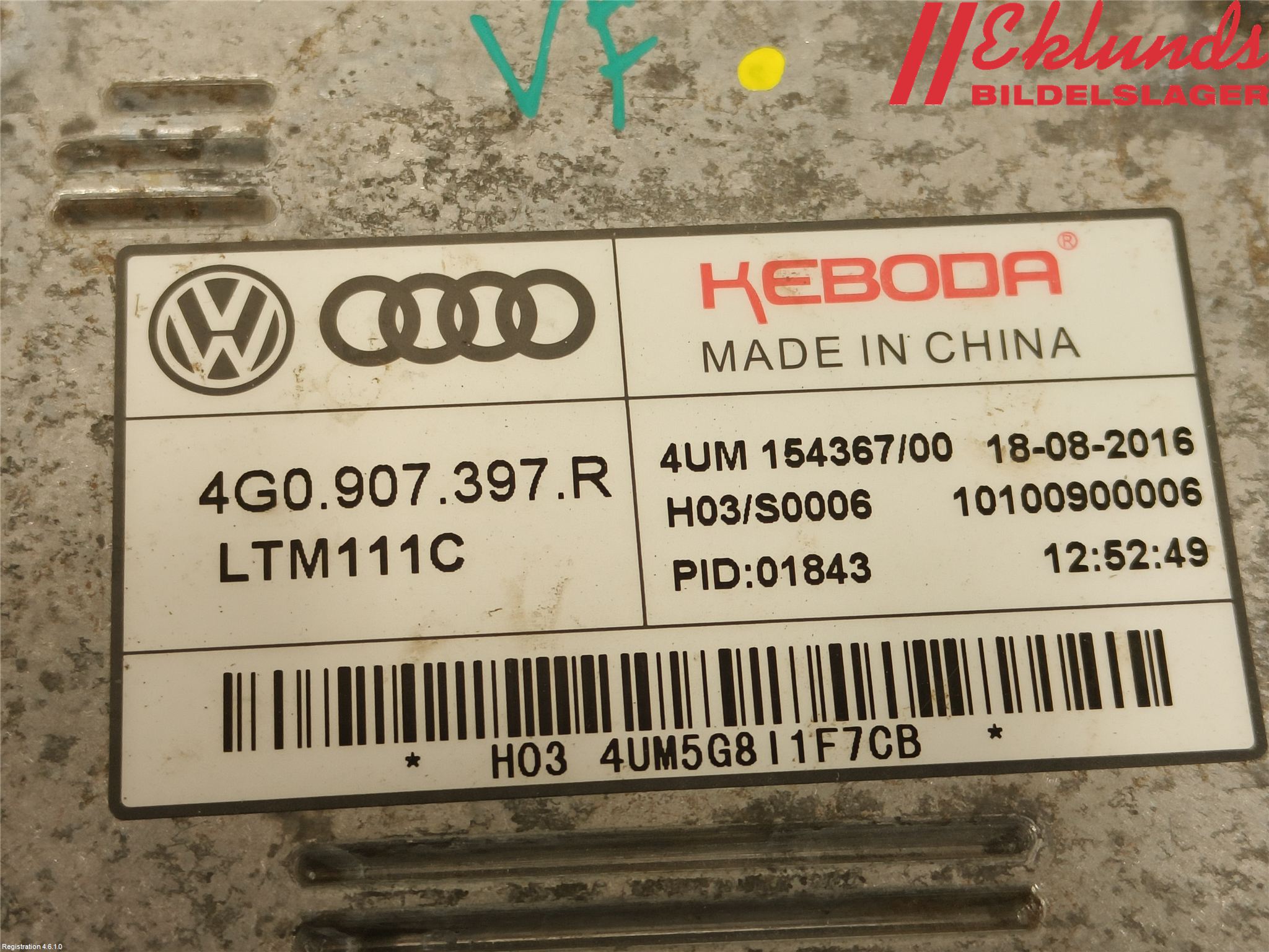 Audi A3/S3 8V 13-20 Styrenhet Strålkastare