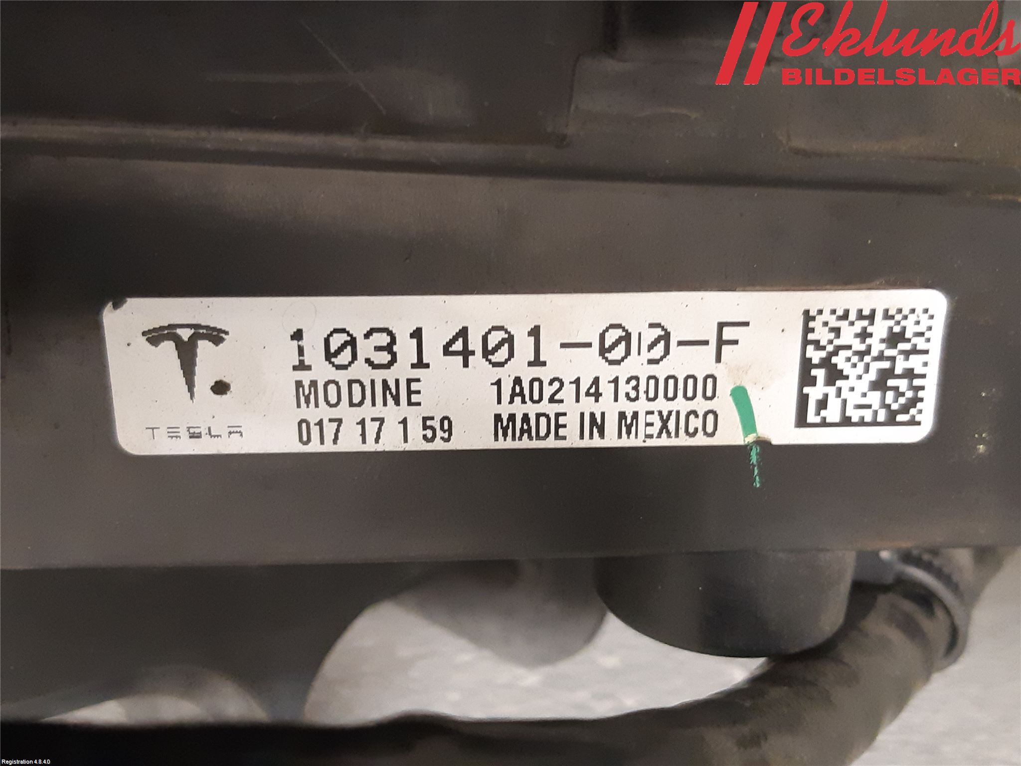 Tesla MODEL X 16- Kylfläkt El