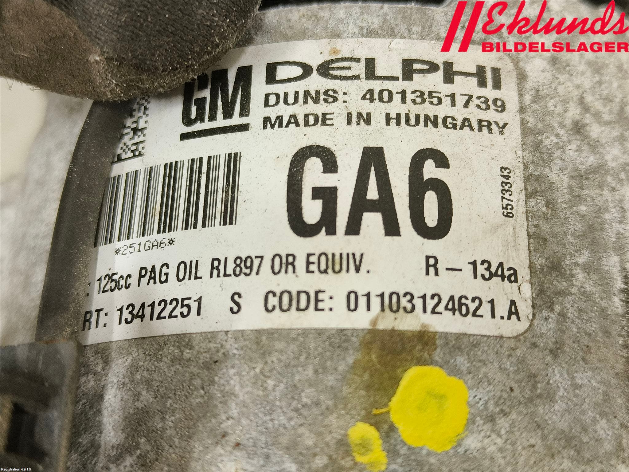 Opel ASTRA J 10-15 Ac Kompressor