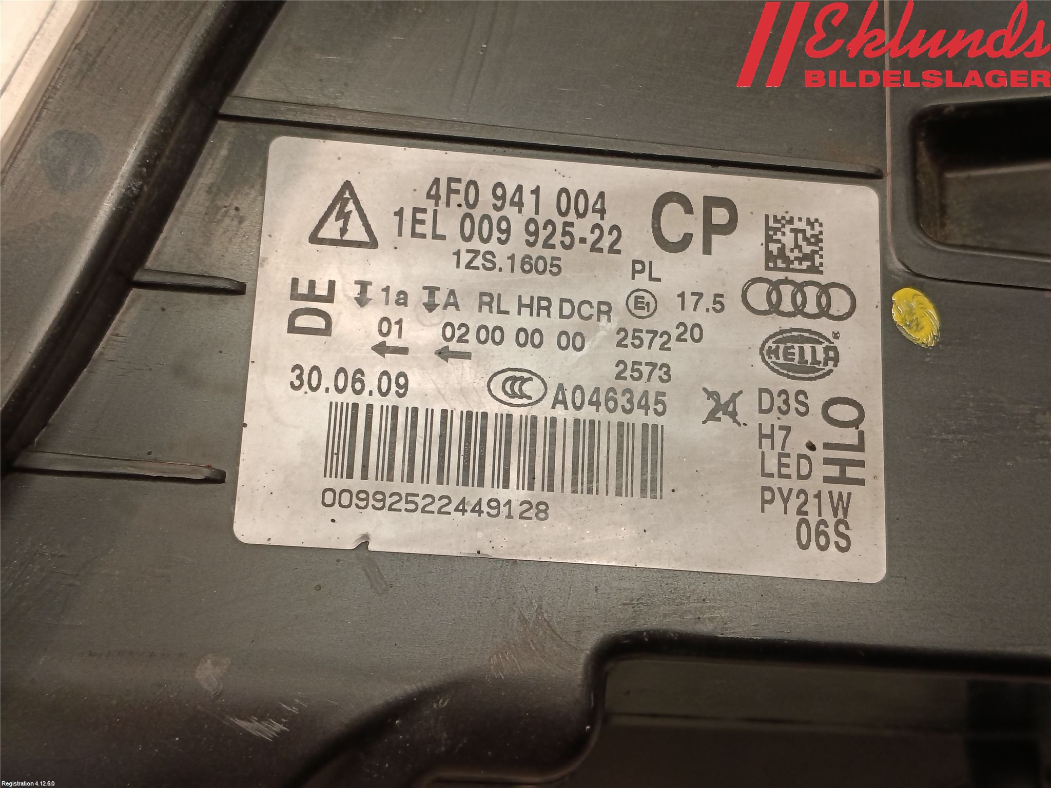 Audi A6/S6     05-11 Strålkastare Höger