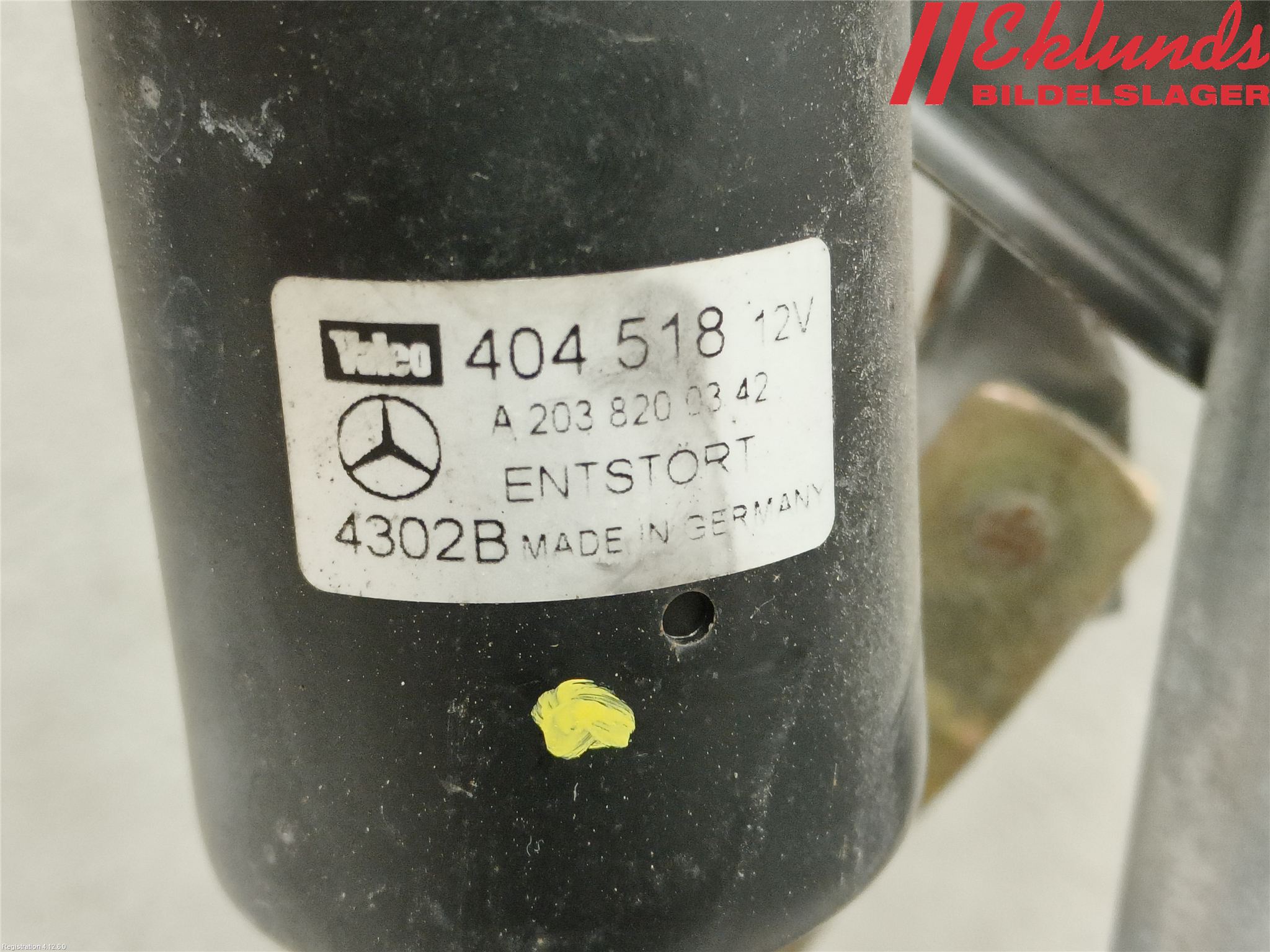 Mercedes-Benz MB C (203) 00-07 Torkarmekanism Vindruta