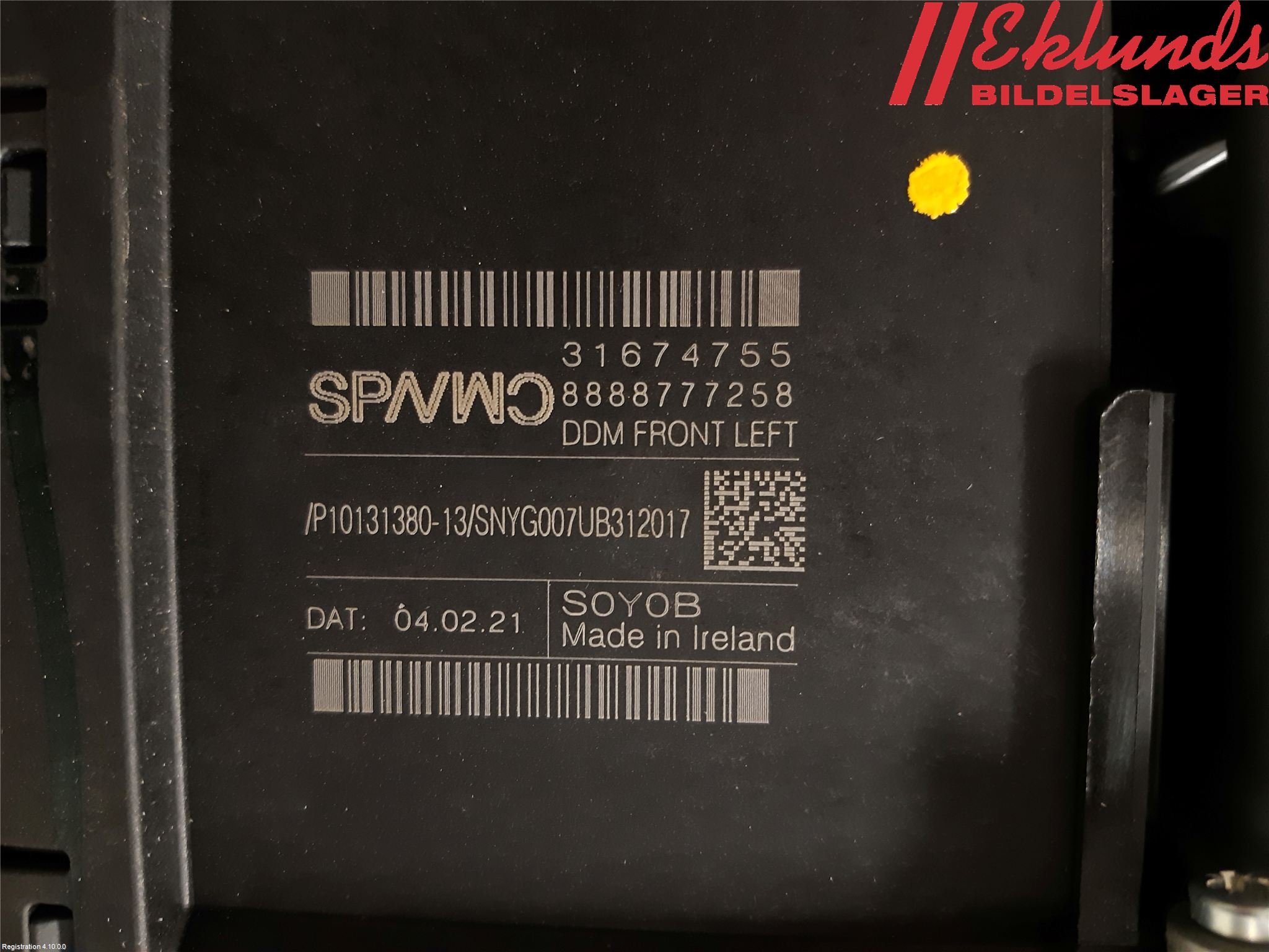 Volvo XC60 18- Fönsterhiss El Kompl