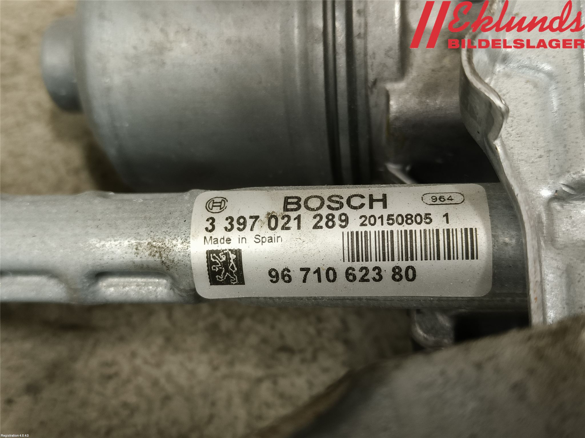 Peugeot 3008 09-16 Torkarmotor Vindruta