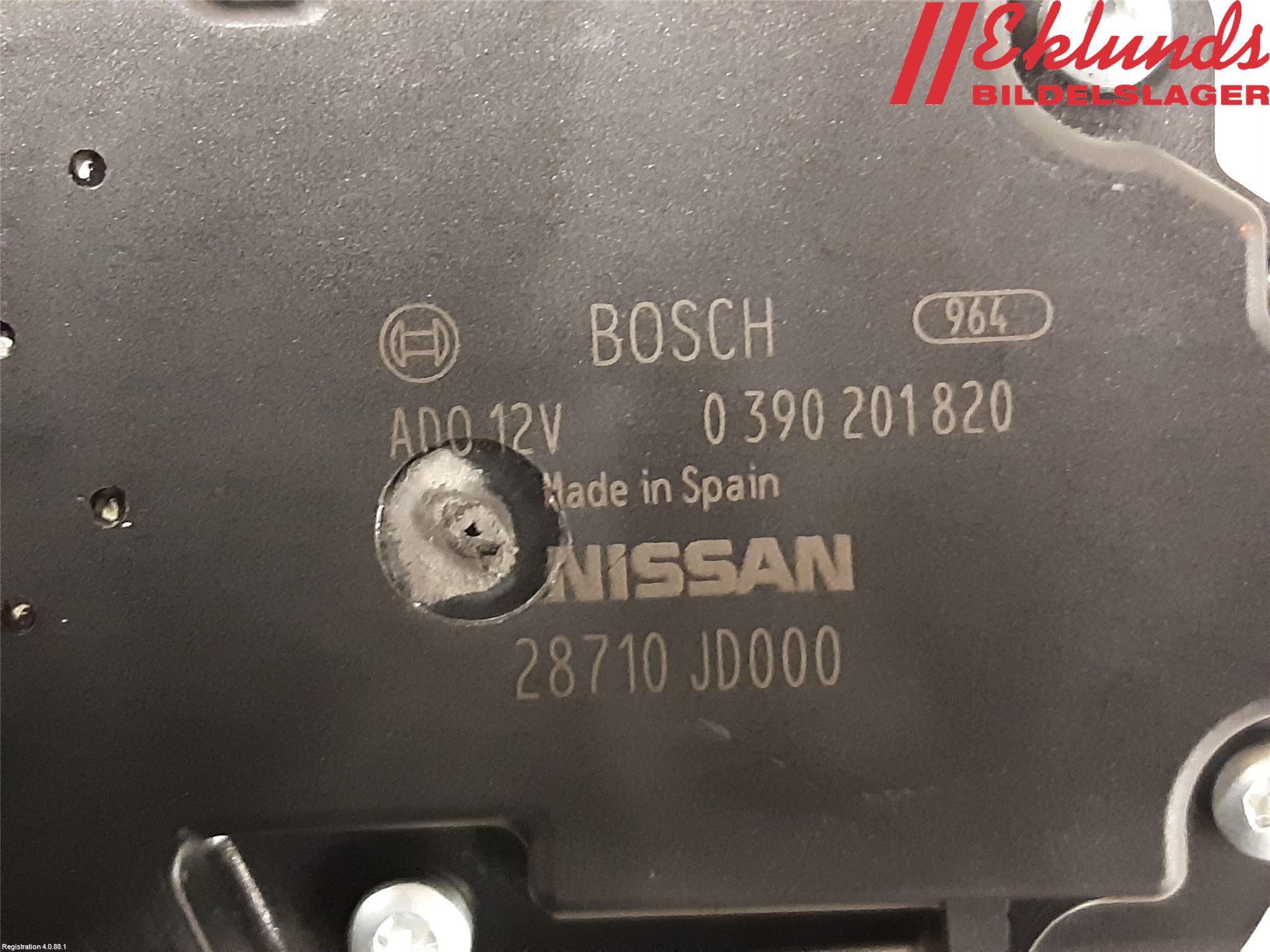 Nissan QASHQAI+2  10-14 Torkarmotor Baklucka