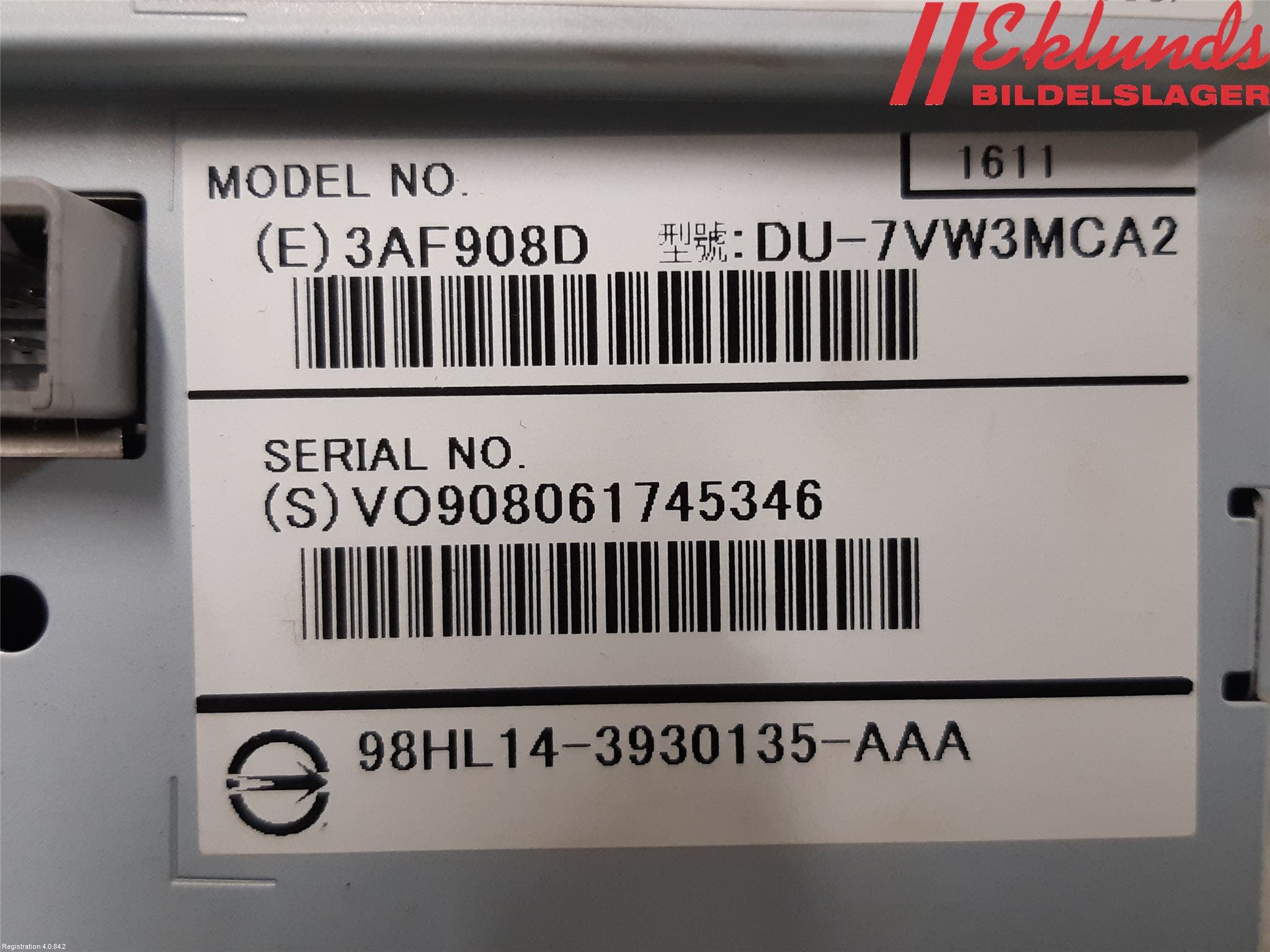 Volvo V40 CROSS COUNTRY 13-19 Cd Radio - Multimediapanel