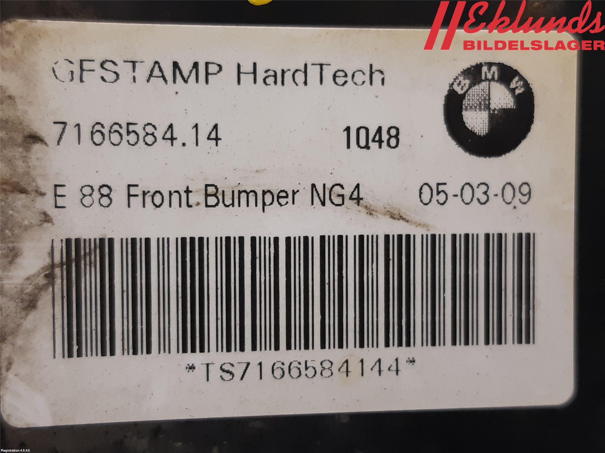 BMW 1 E87/81 5D/3D 03-11 Stötfångarbalk Fram