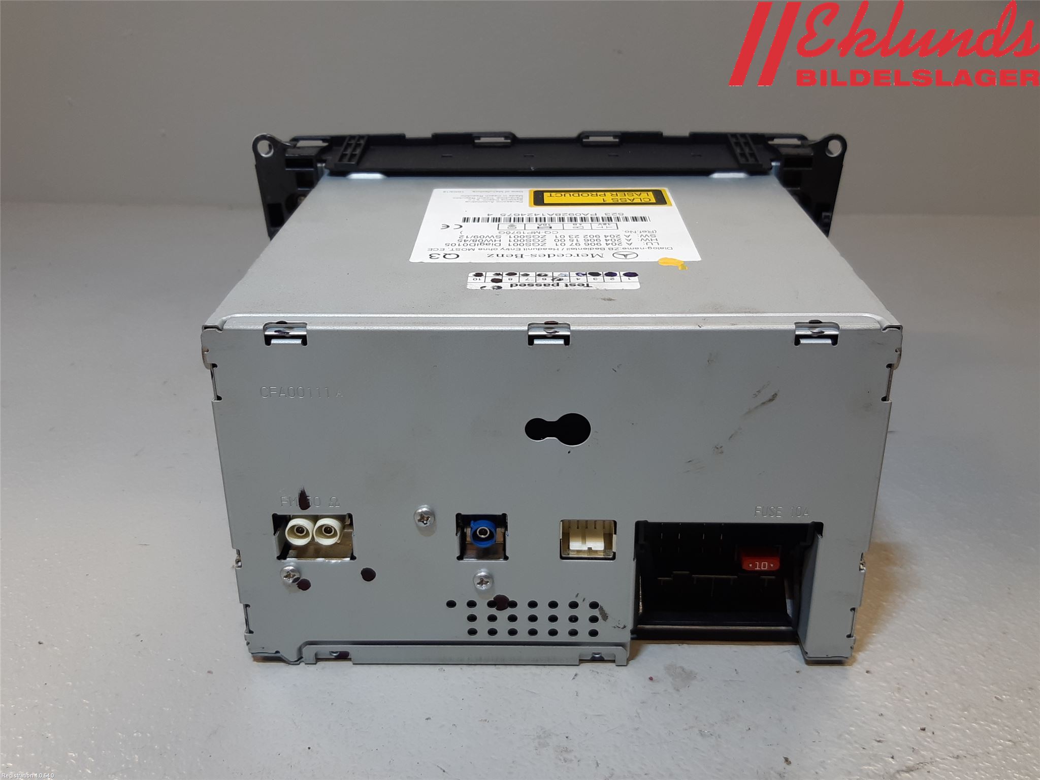 Mercedes-Benz MB C-KLASS (W204) 07-15 Cd Radio - Multimediapanel
