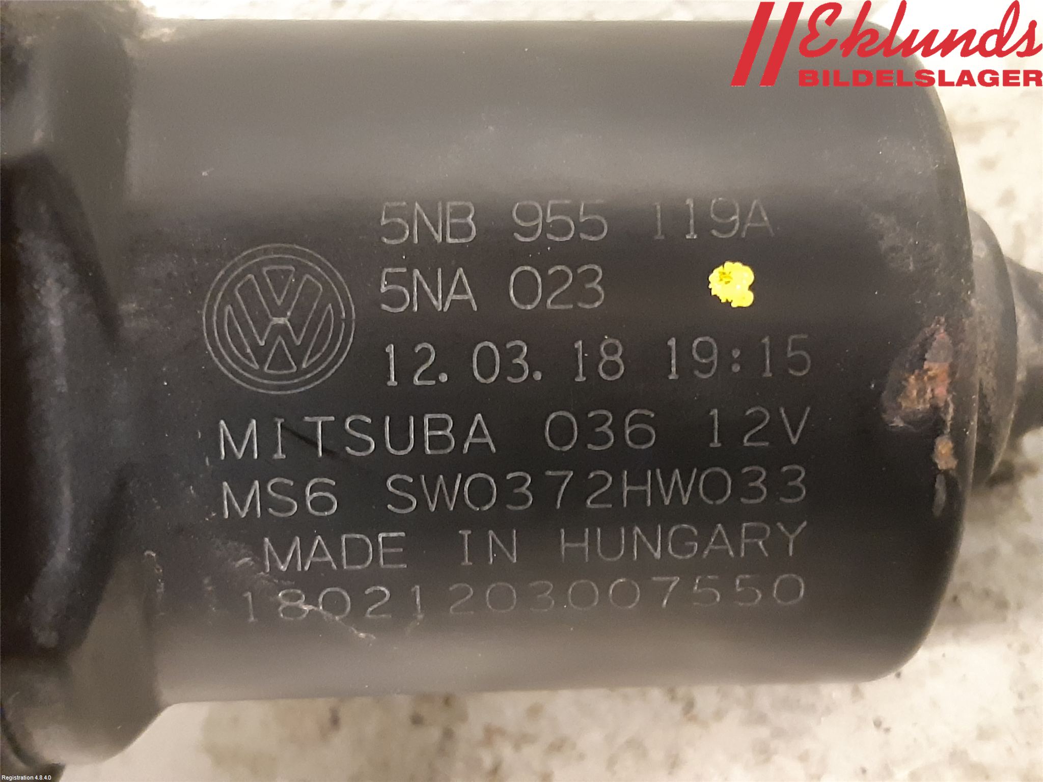 Volkswagen VW TIGUAN 16-24 Torkarmotor Vindruta
