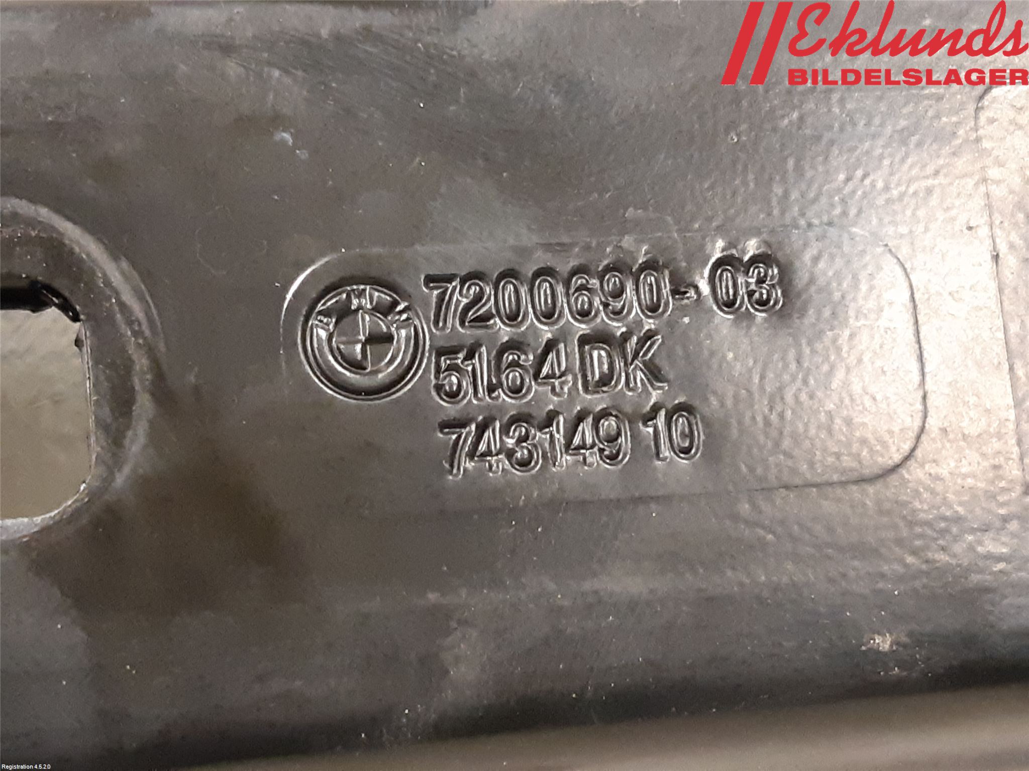 BMW 5 F10/F11/F18 09-17 Frontplåt