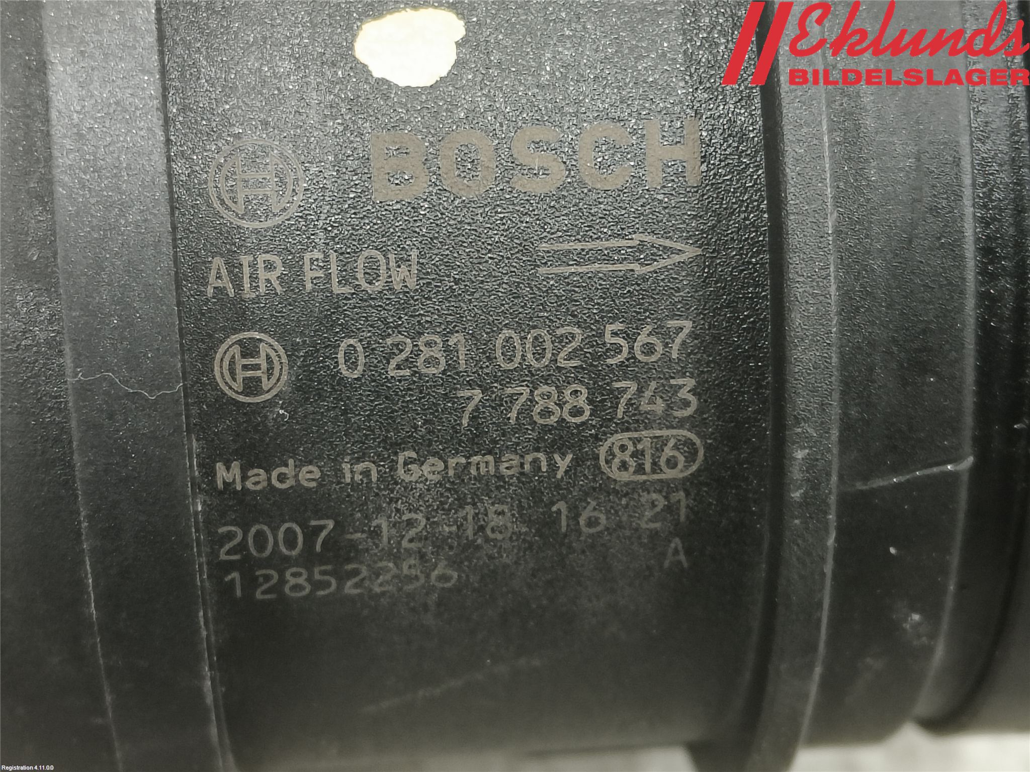 BMW 3 E92/93 Coupé/Cab 05-14 Injluftmassamätare