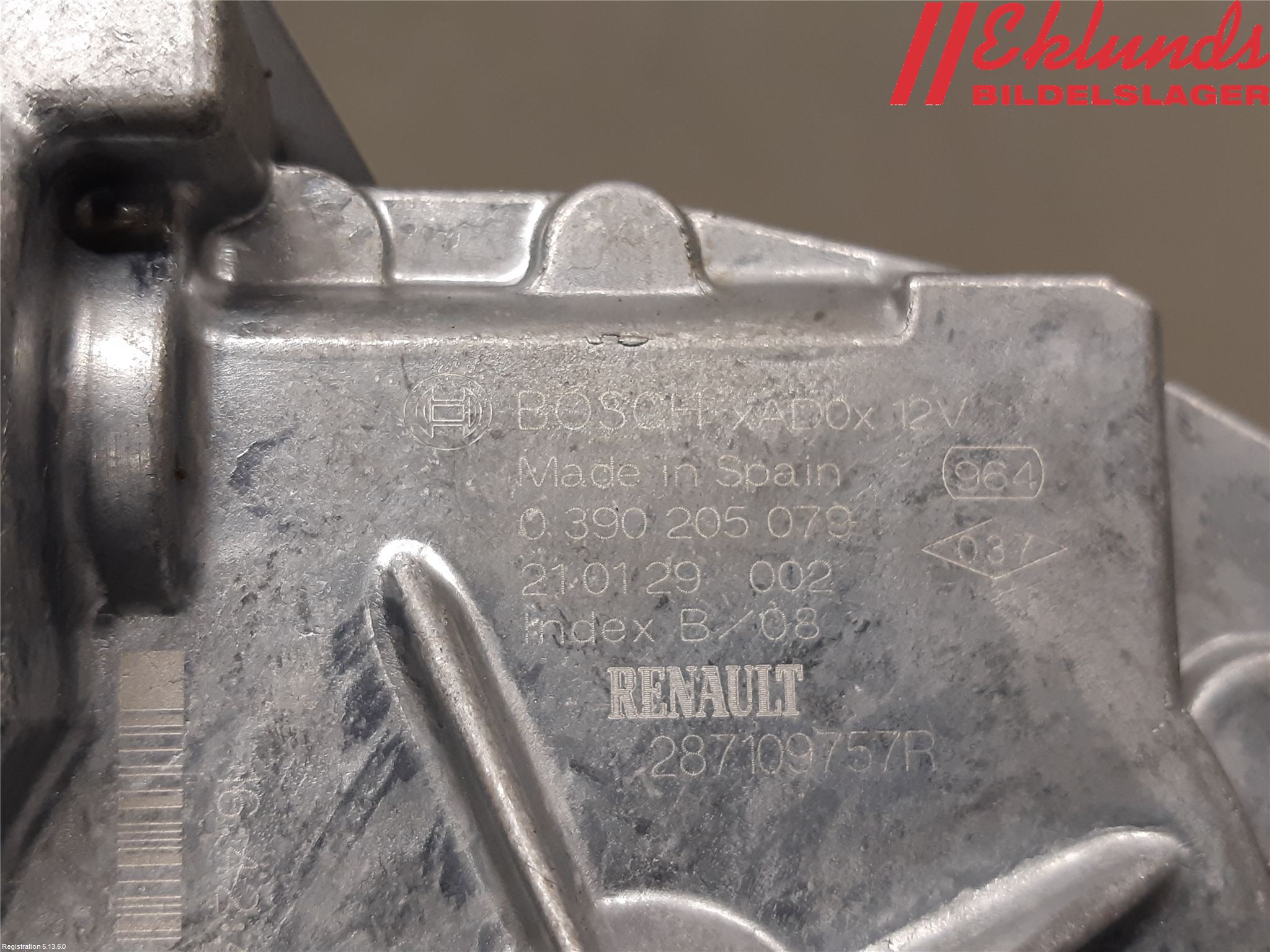 Renault MEGANE IV 16-23 Torkarmotor Baklucka