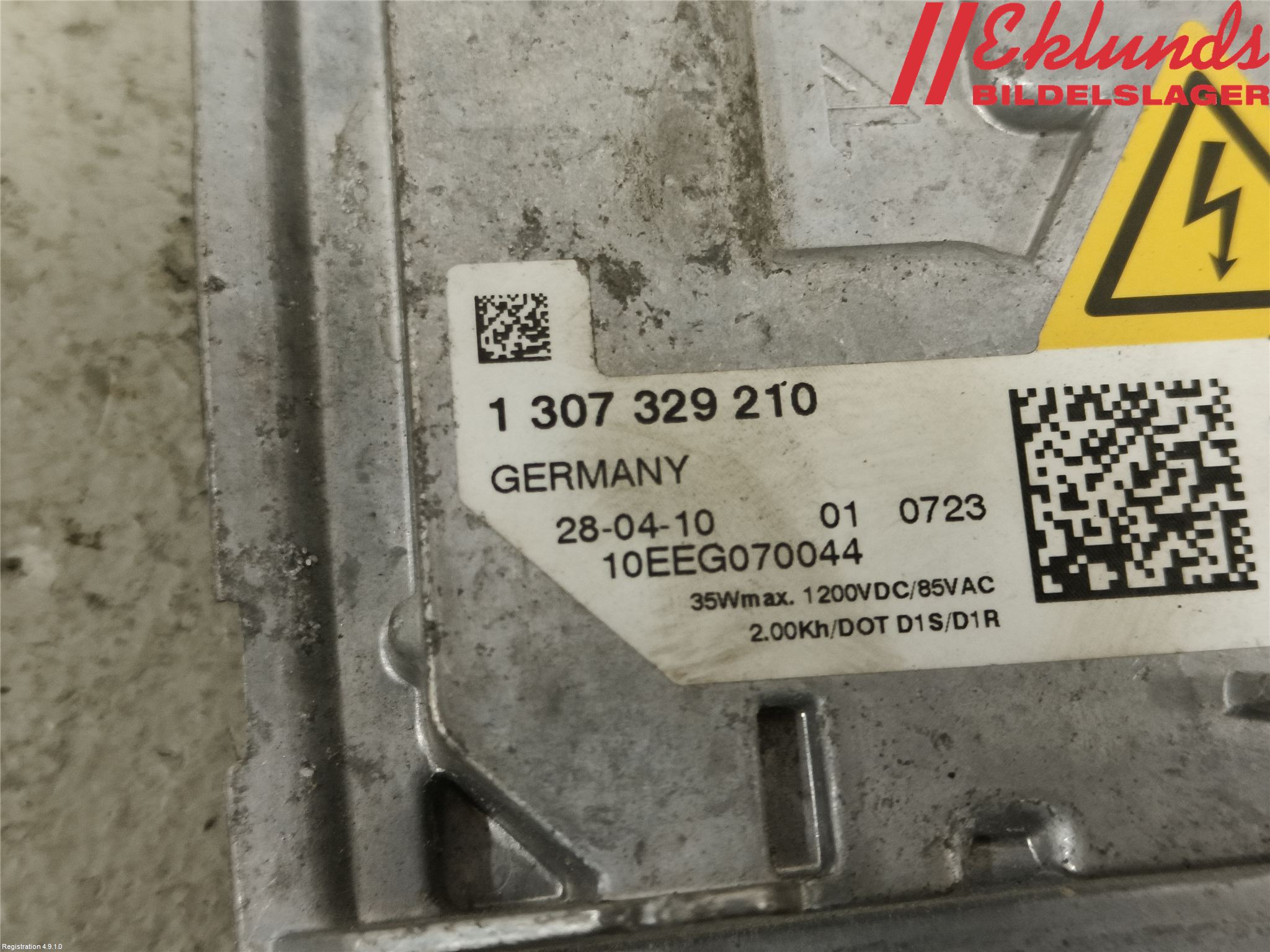 Volvo V50 08-12 Styrenhet Strålkastare