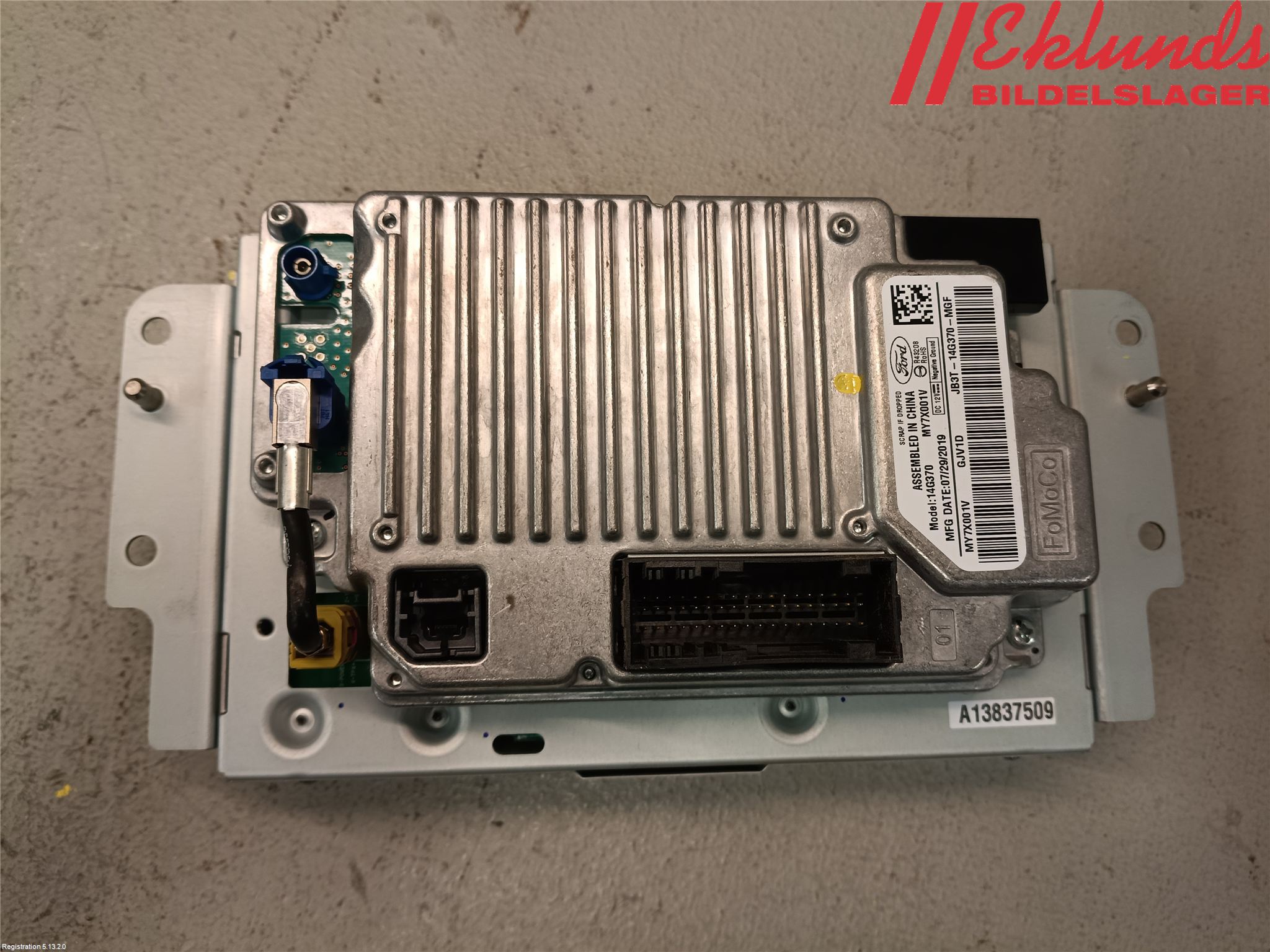 Ford RANGER EU 12-23 Multifunktionsdisplay