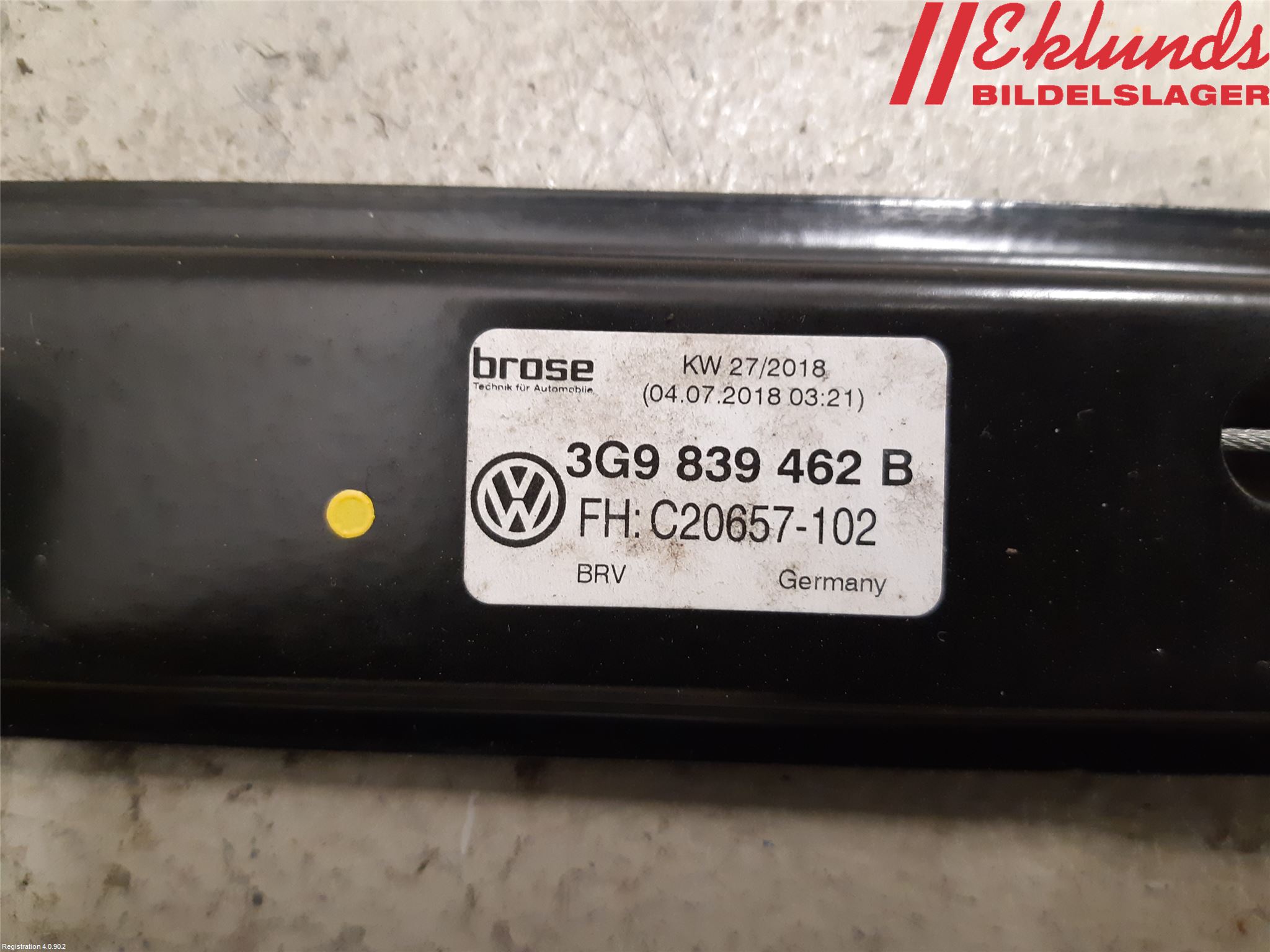 Volkswagen VW PASSAT 15-19 Fönsterhiss El Kompl