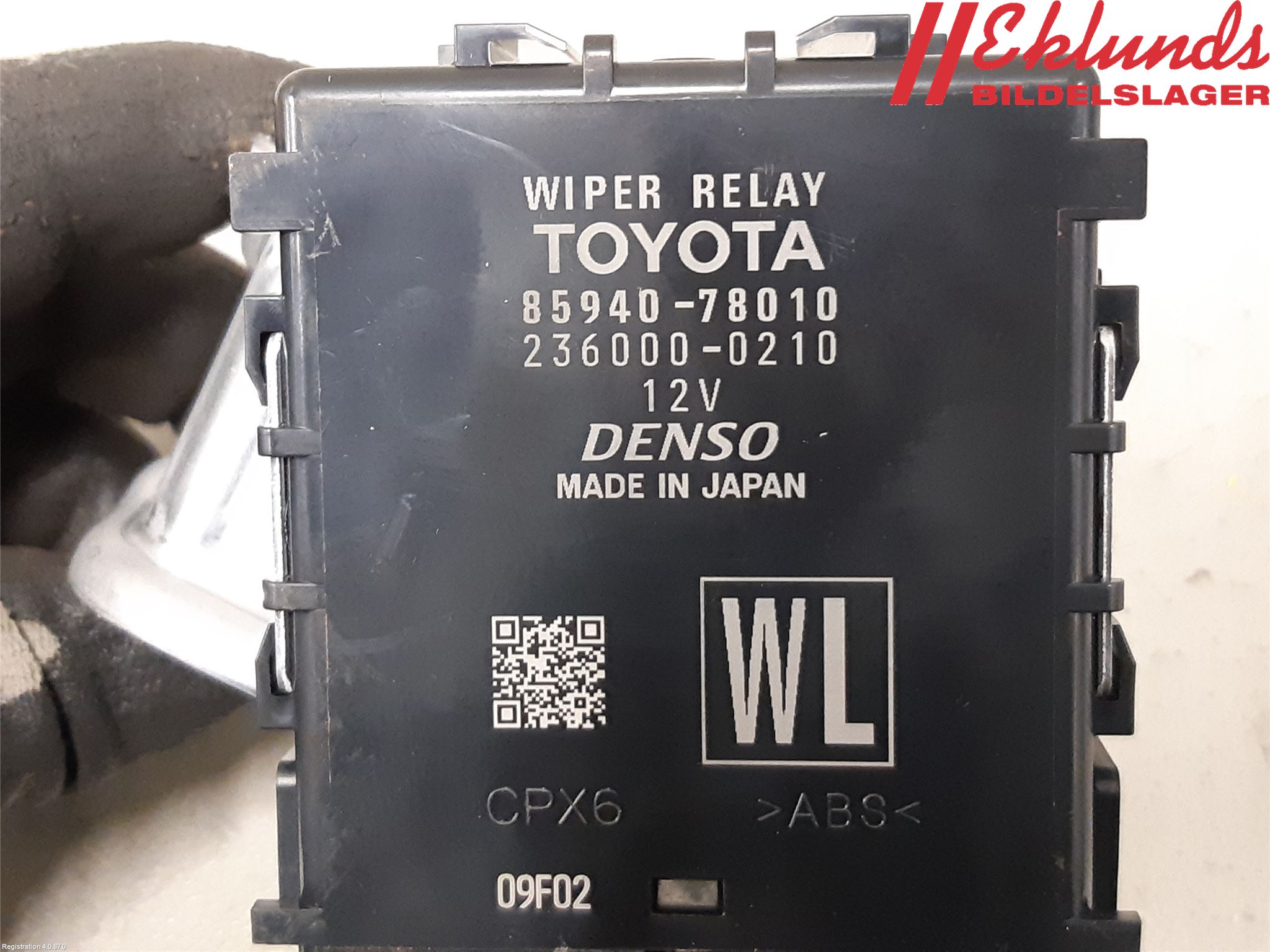 Lexus NX 340h/450h+ 21- Relä Torkarmotor