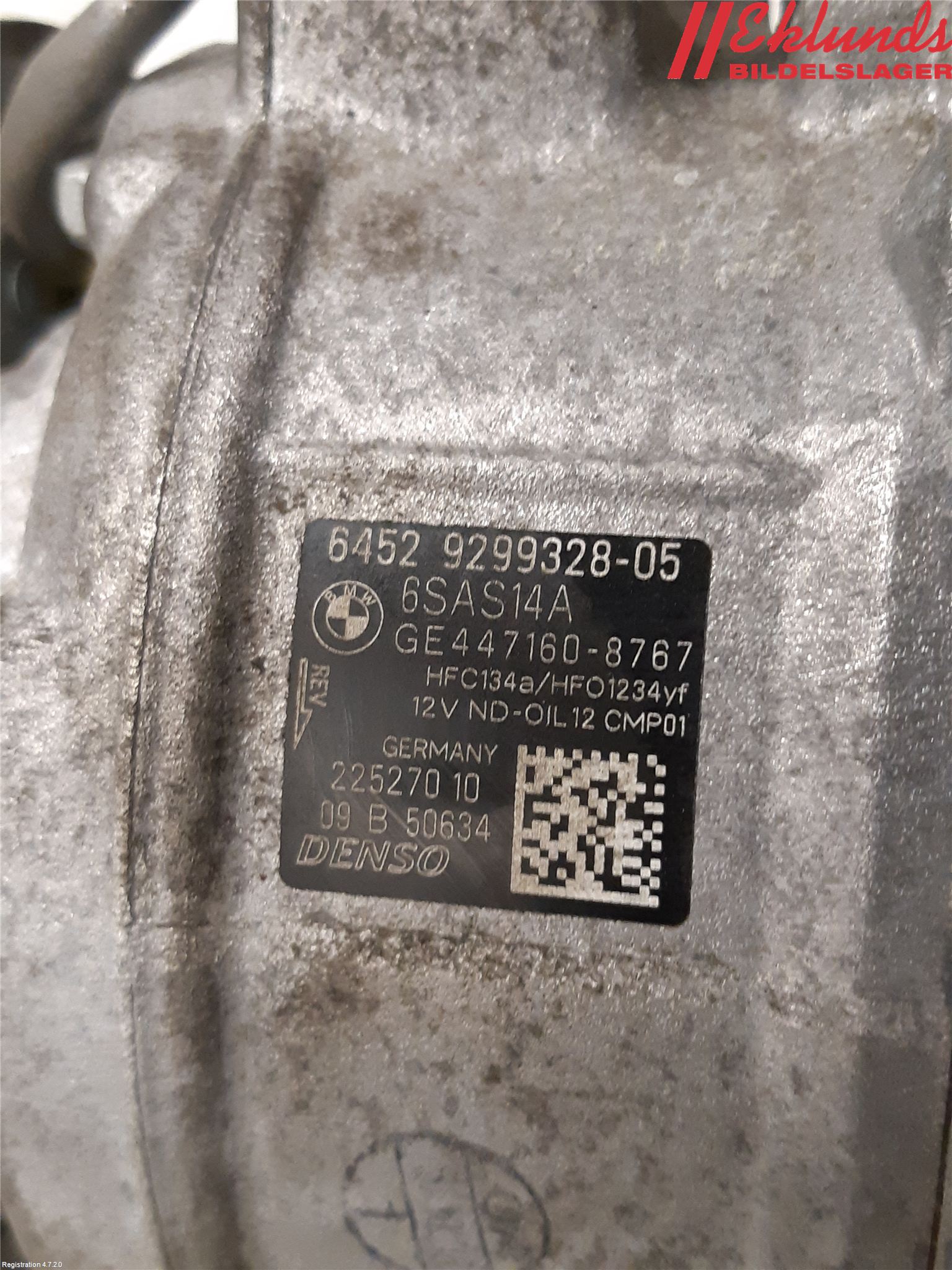 BMW 3 F30/F31/F80 12-19 Ac Kompressor