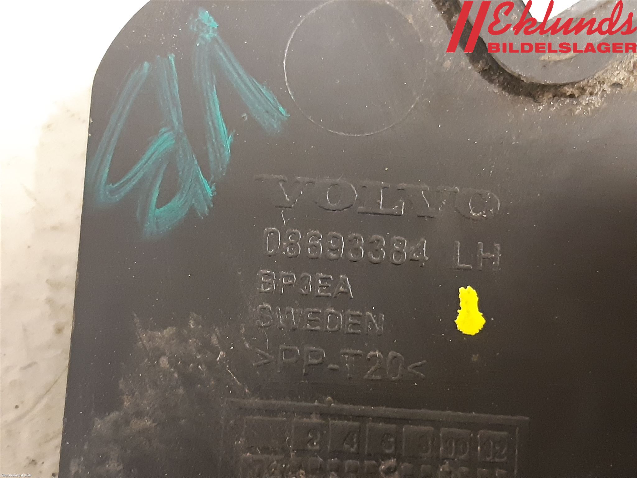 Volvo V70 05-08 Stötfångarfäste Bak Vä