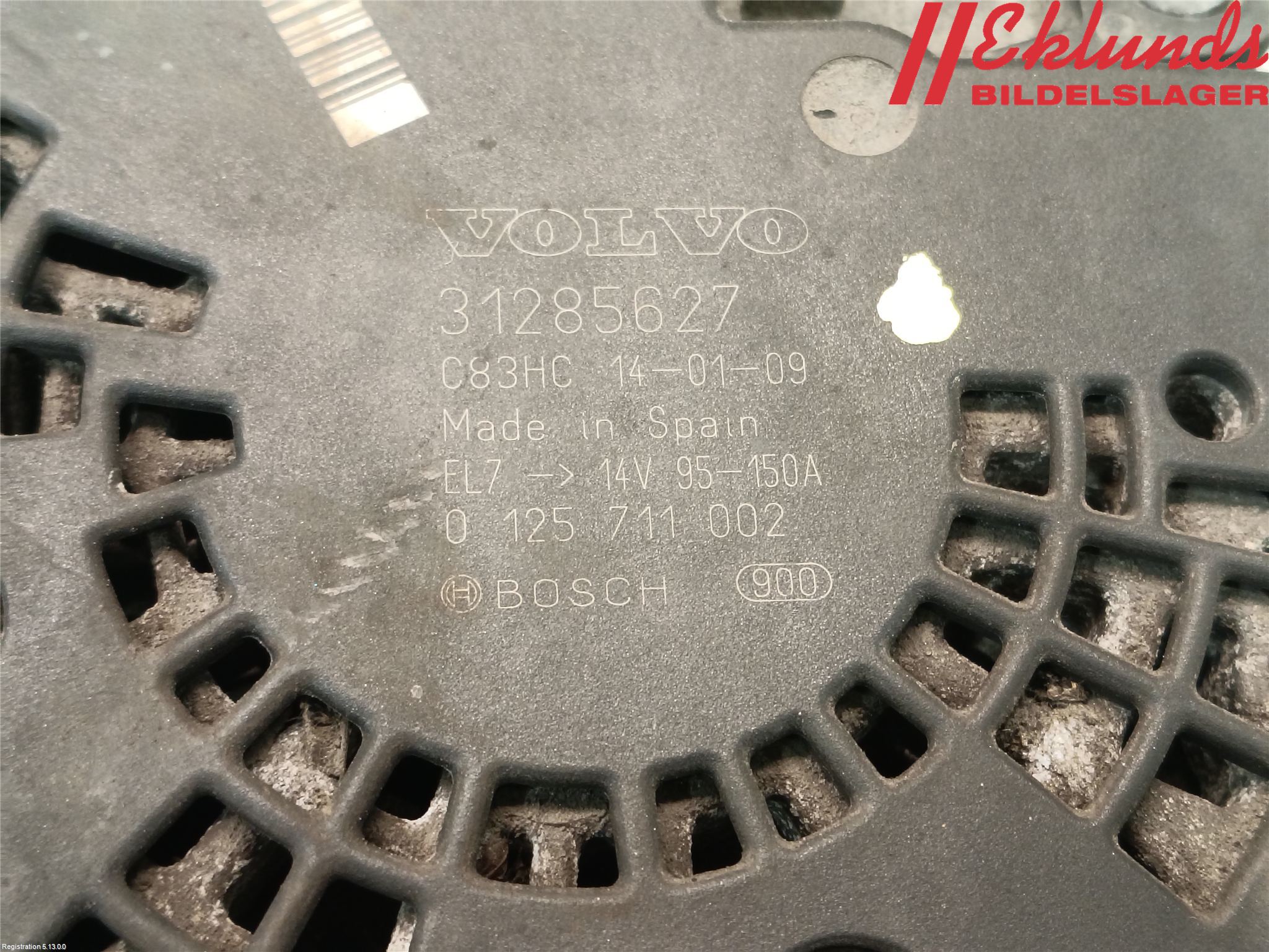 Volvo V70 08-13 Generator