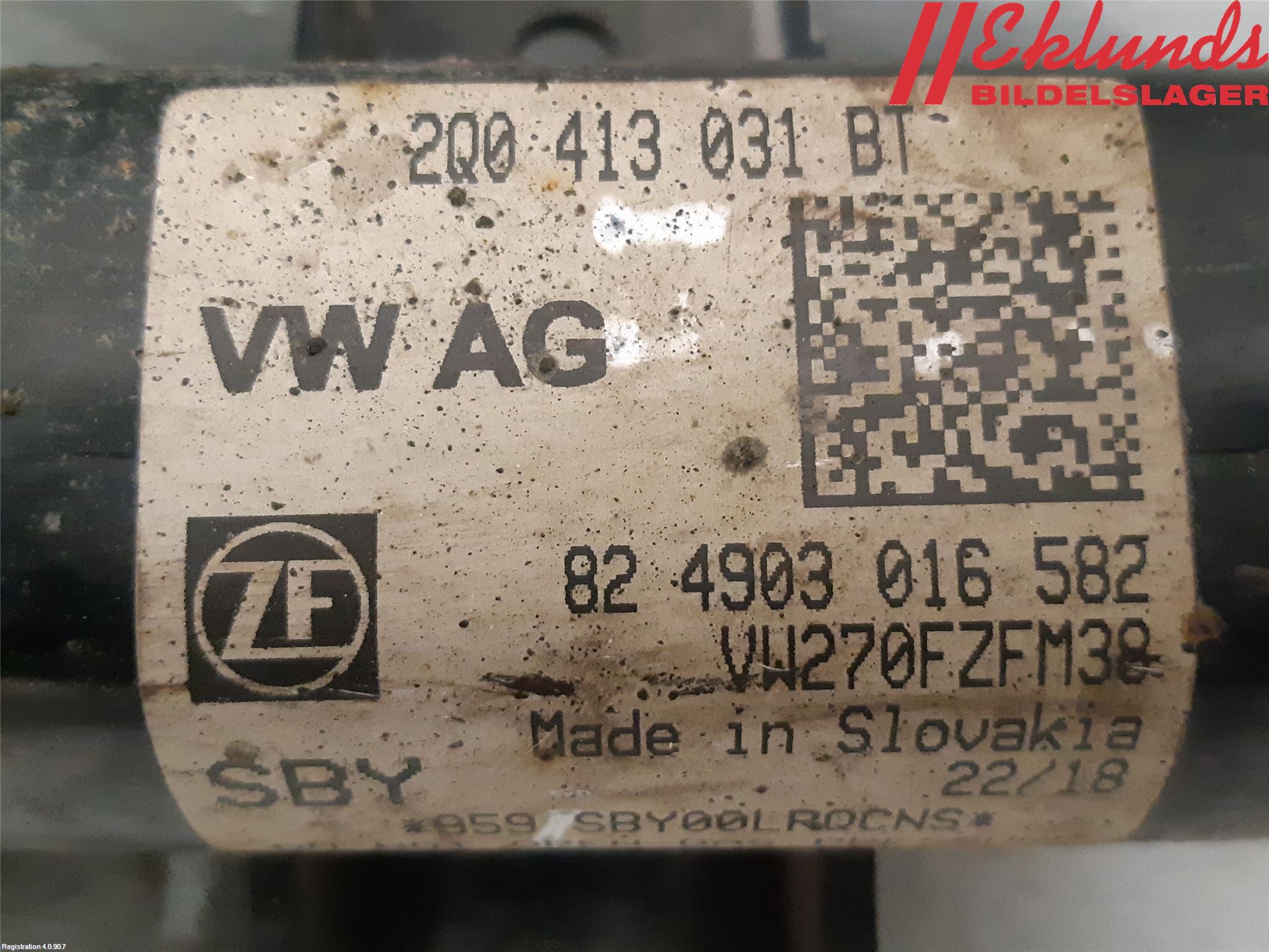 Volkswagen VW POLO VI 18->> Fjäderben Fram Vänster