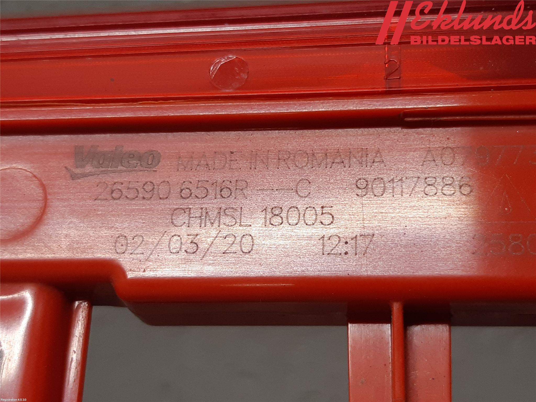 Renault CLIO/E-TECH V 20- Bromsljus Bakruta