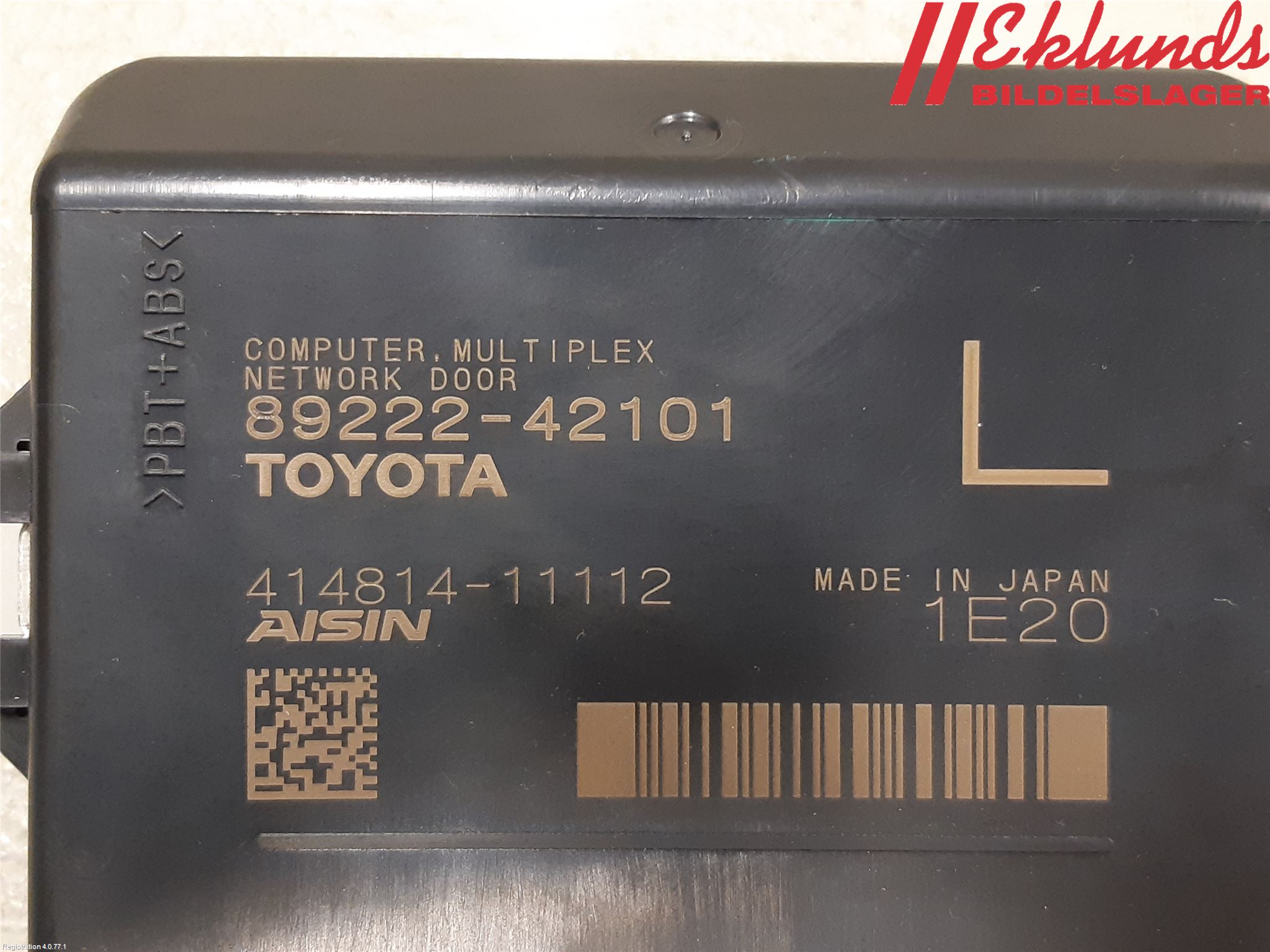 Toyota RAV4 19- Styrenhet Baklucka