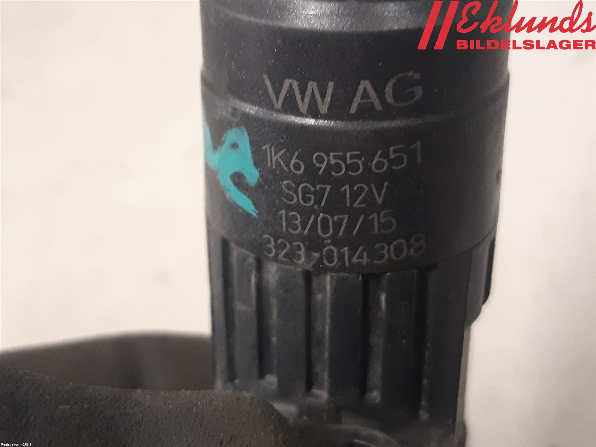 Volkswagen VW GOLF / E-GOLF VII 13-20 Spolarpump Vindruta