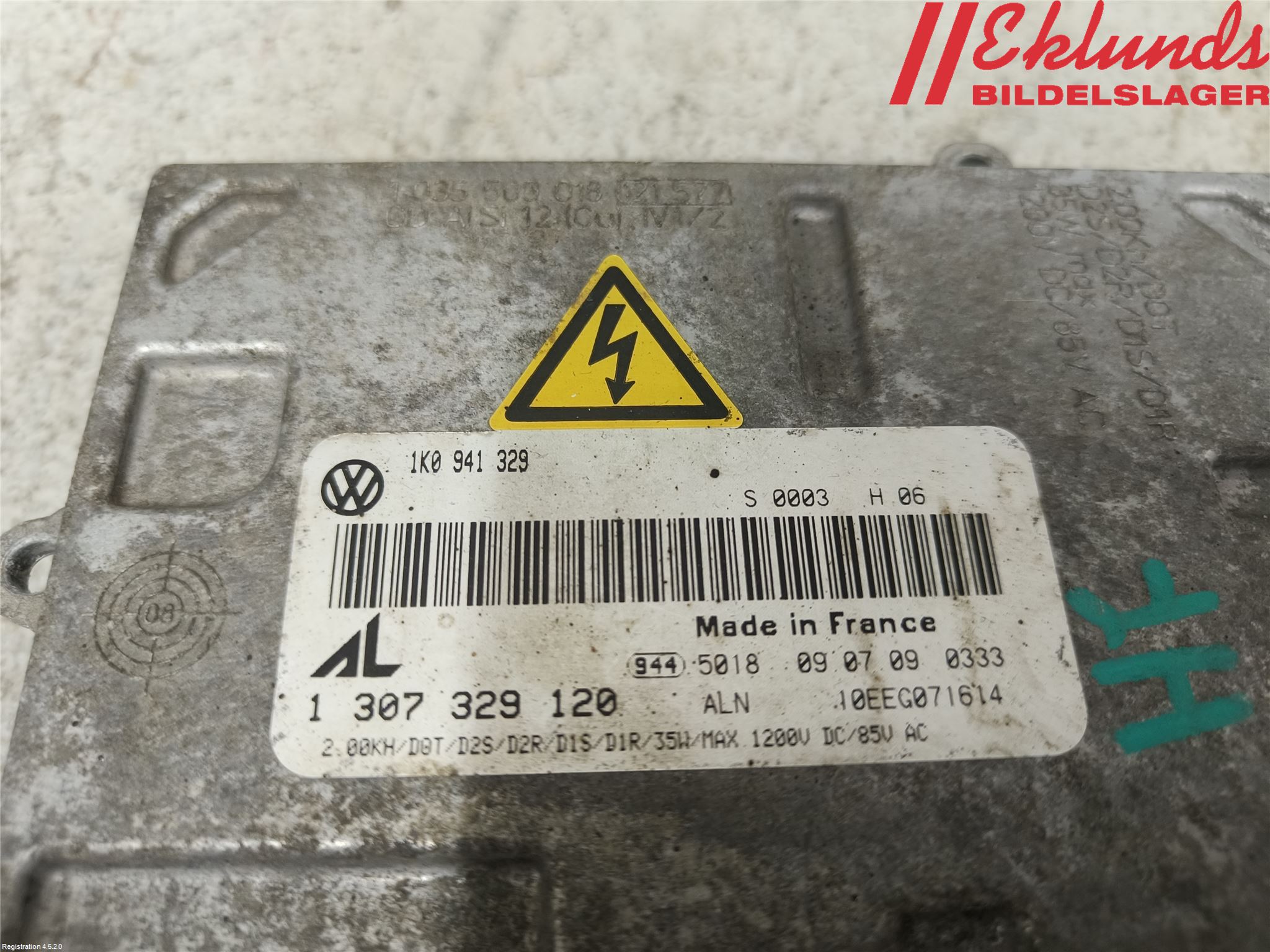 Volkswagen VW PASSAT CC 08-16 Styrenhet Strålkastare
