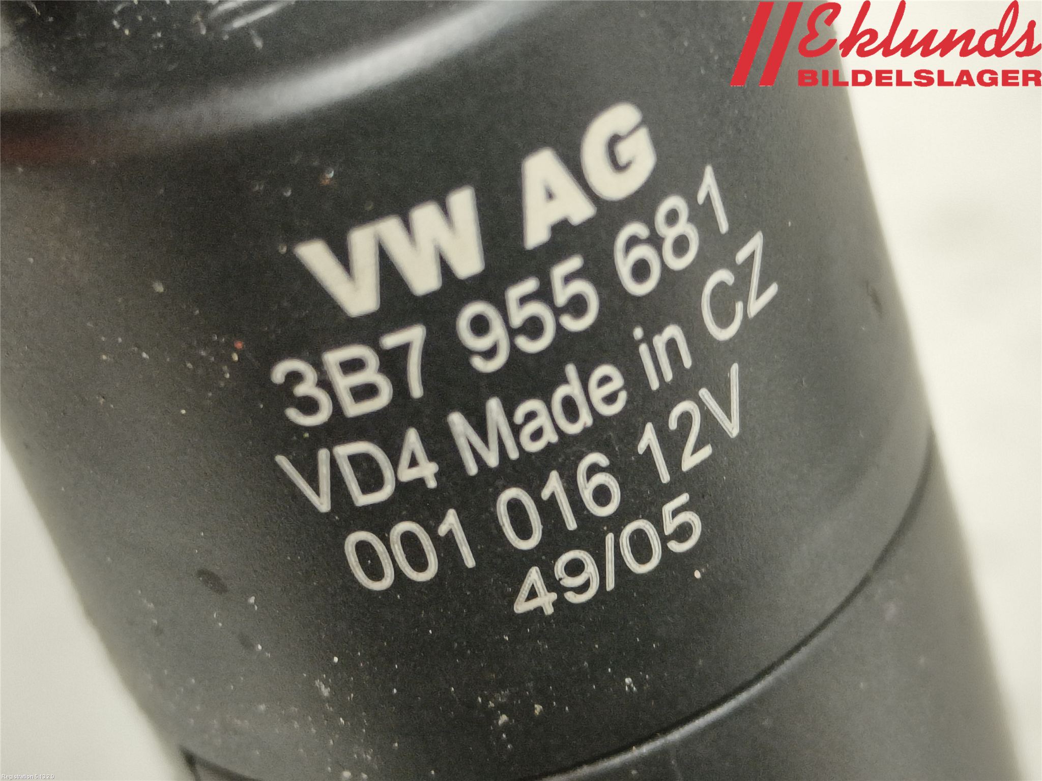 Volkswagen VW POLO 05-09 Spolarpump Högtryck