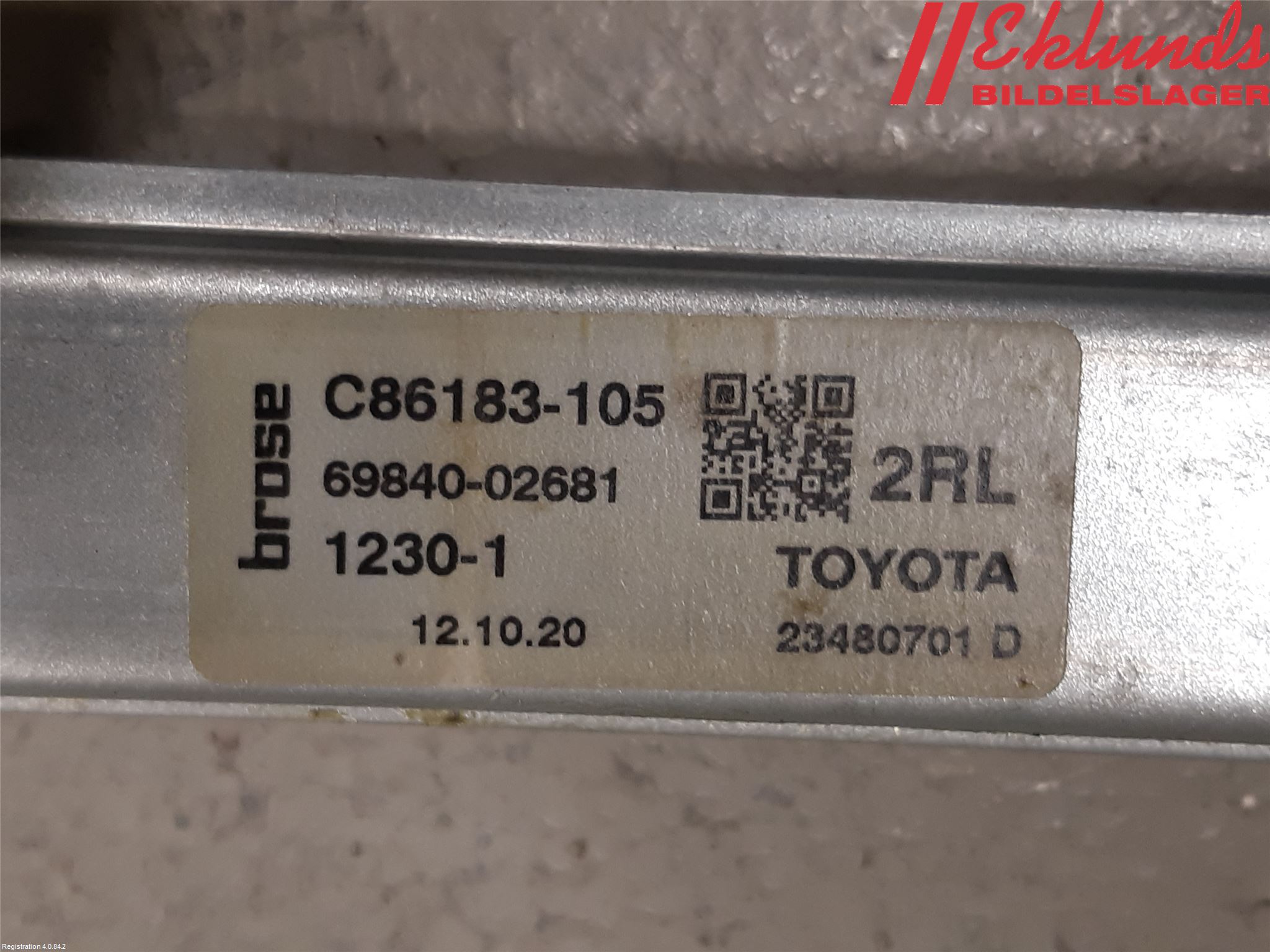 Toyota COROLLA 19- Fönsterhiss El Kompl