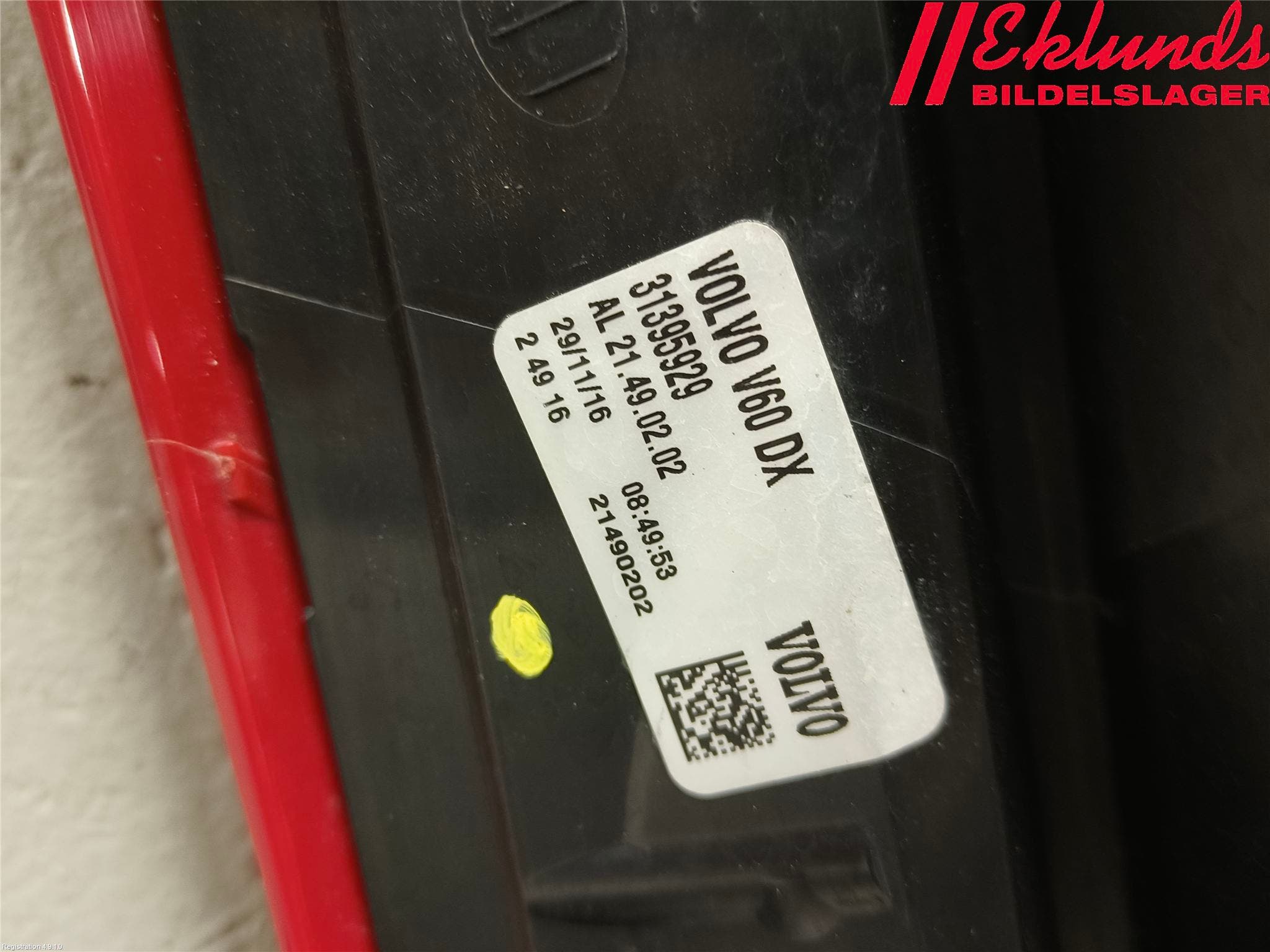 Volvo V60 CROSS COUNTRY 16-18 Bakljus Höger