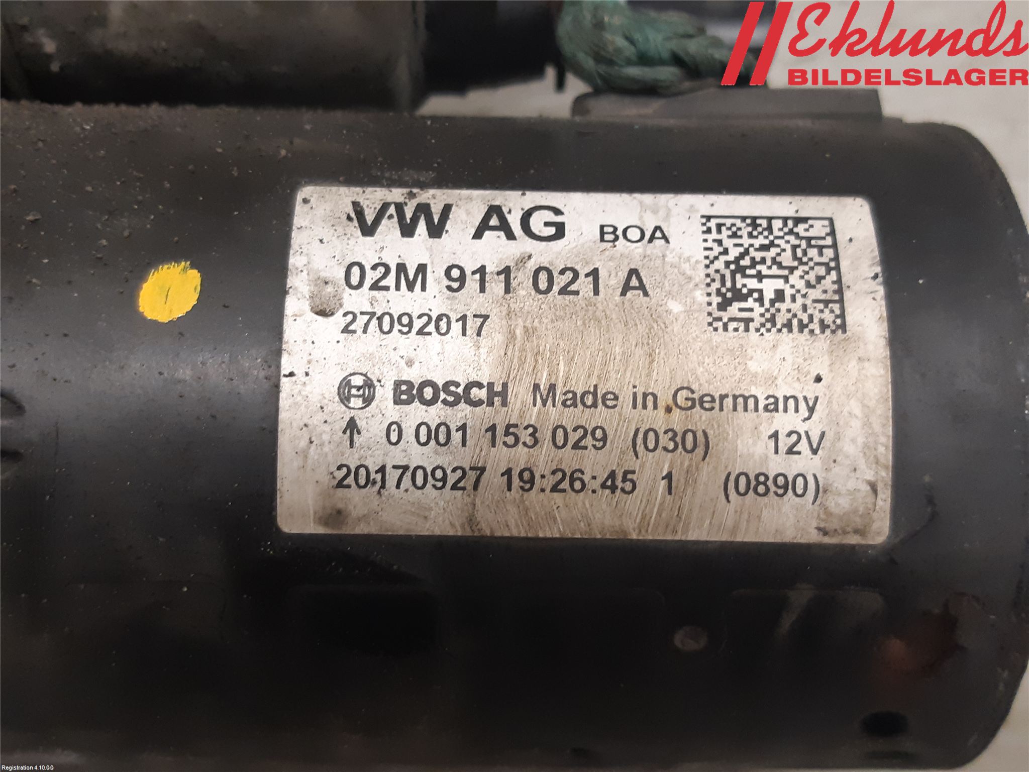 Volkswagen VW TRANSP/CARAVELLE (T6) 16-22 Startmotor Diesel