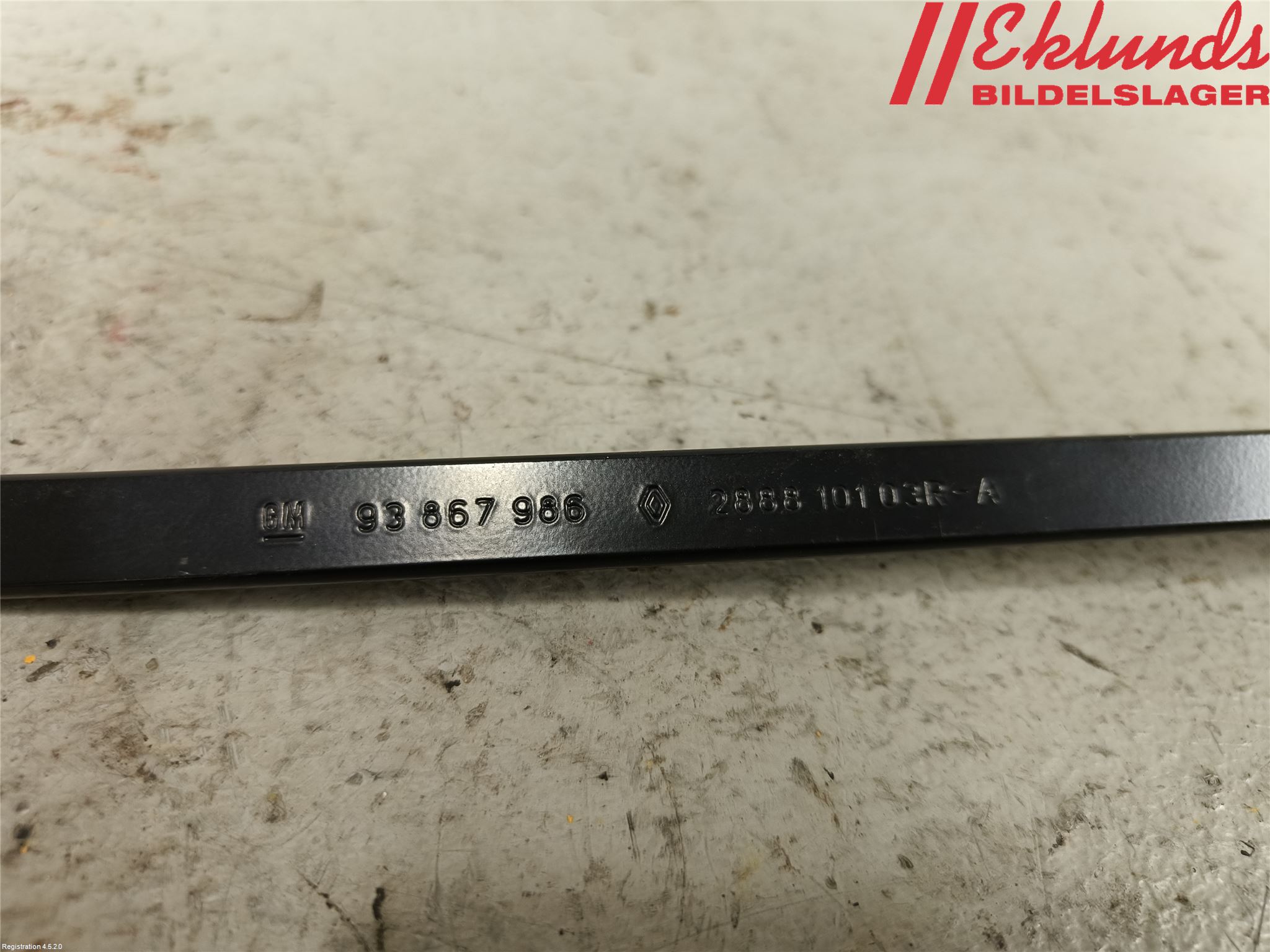 Renault TRAFIC/E-TECH 15- Torkararm Armar Vindruta