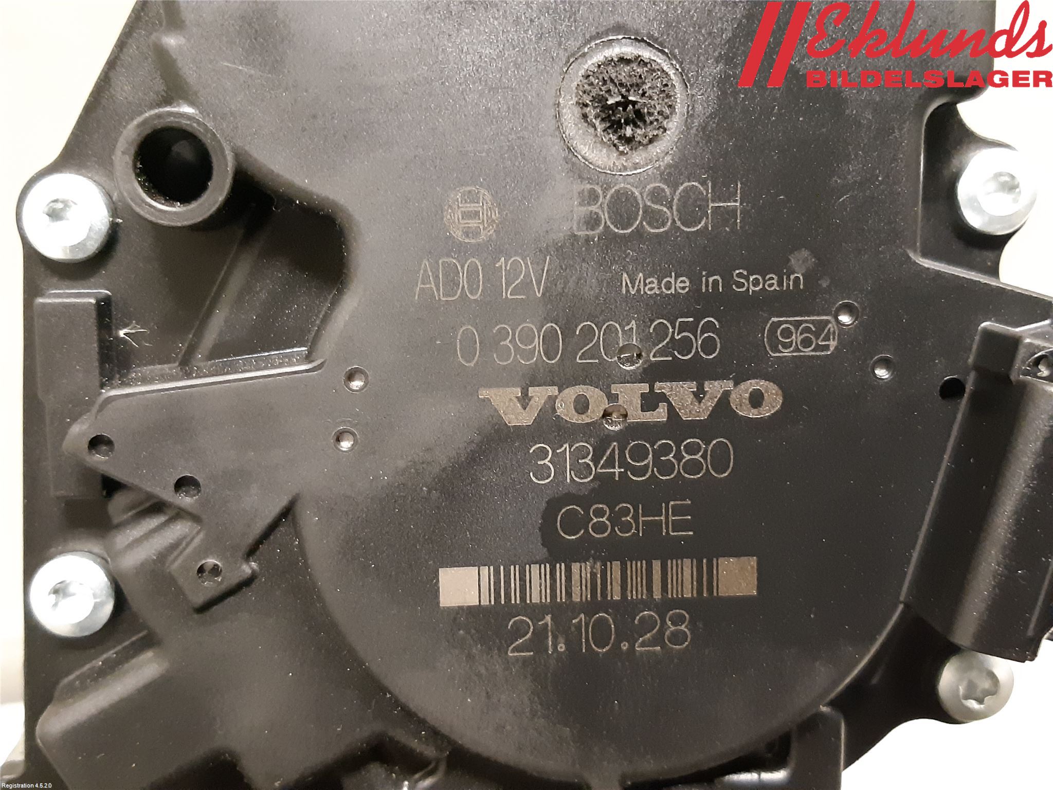 Volvo V90 17->> Torkarmotor Baklucka