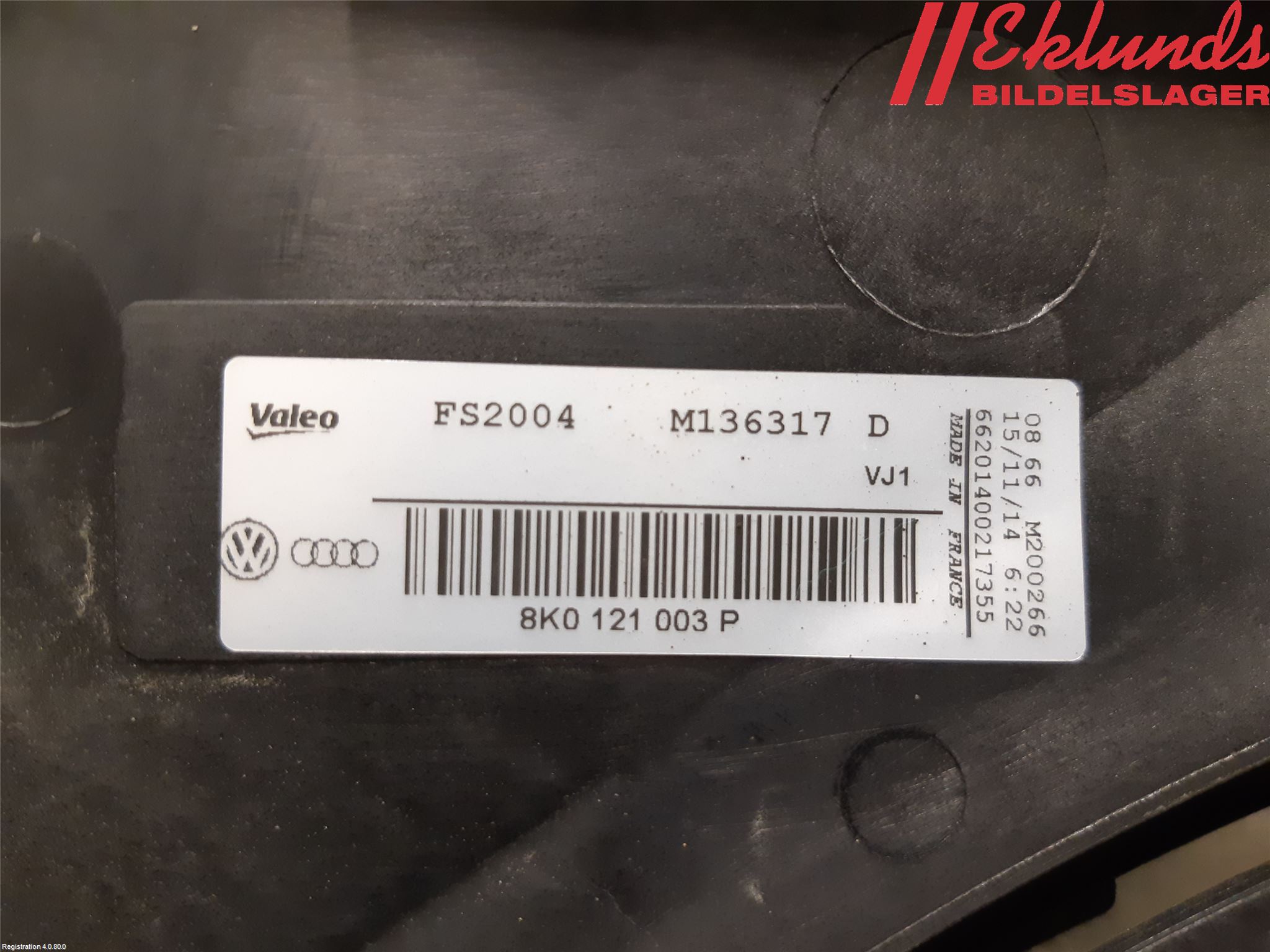 Audi A4 12-15 Kylfläkt El