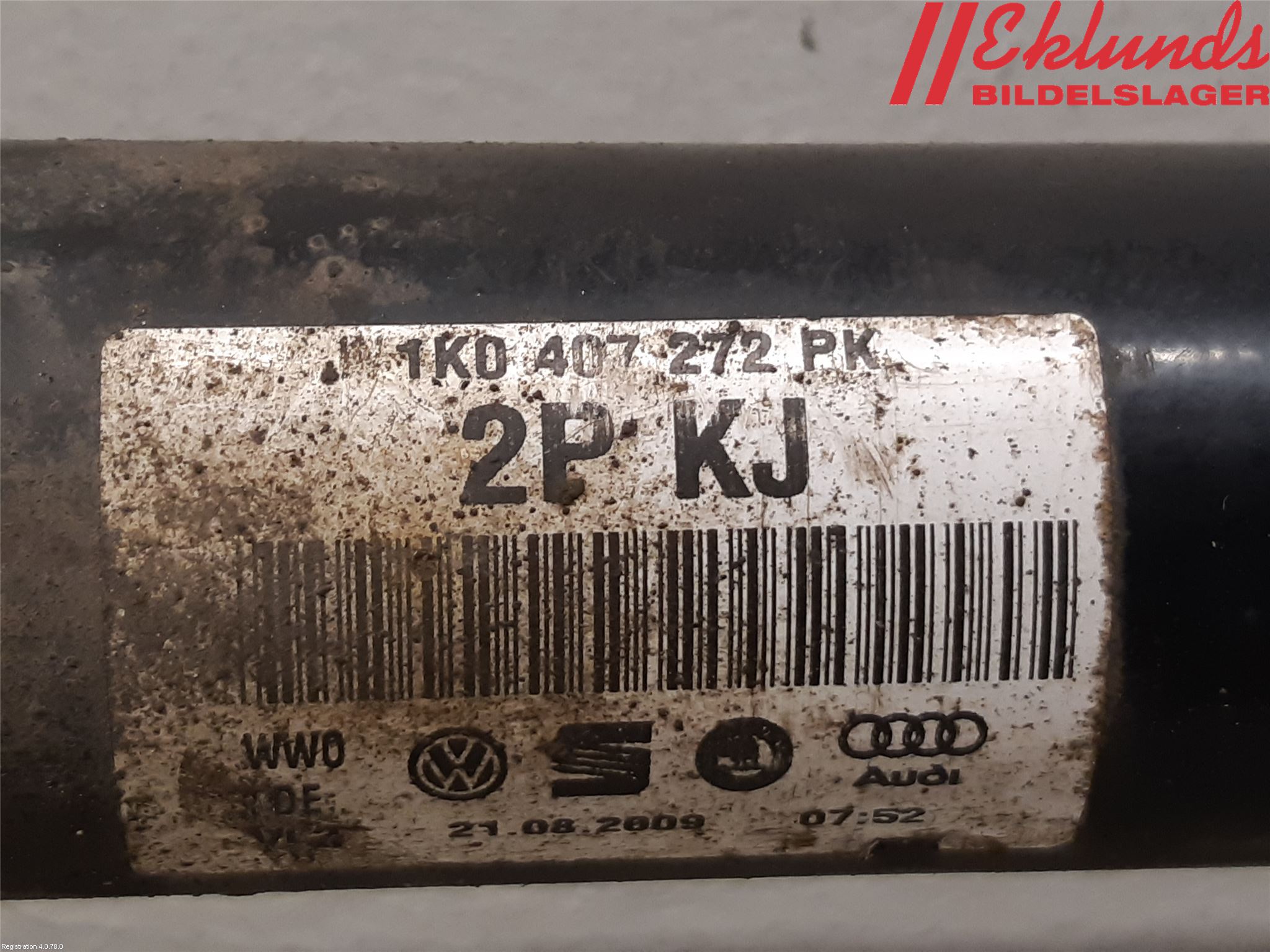Volkswagen VW TOURAN 03-10 Drivaxel Fram Höger