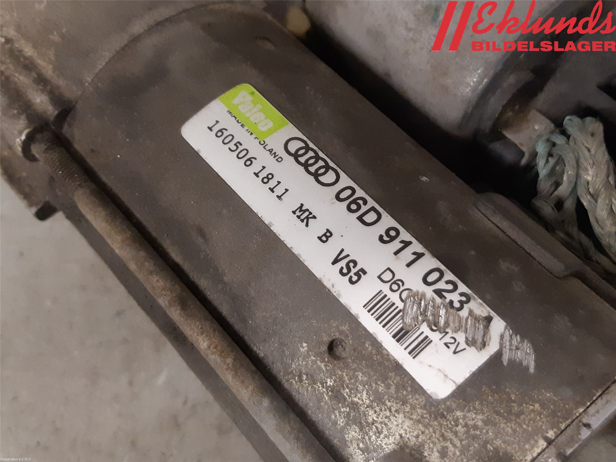 Audi A6/S6     05-11 Startmotor