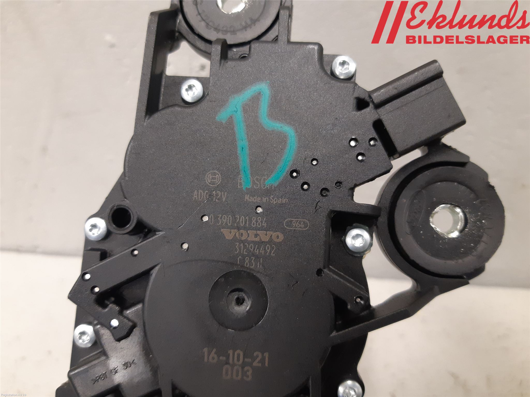 Volvo V60 14-18 Torkarmotor Baklucka