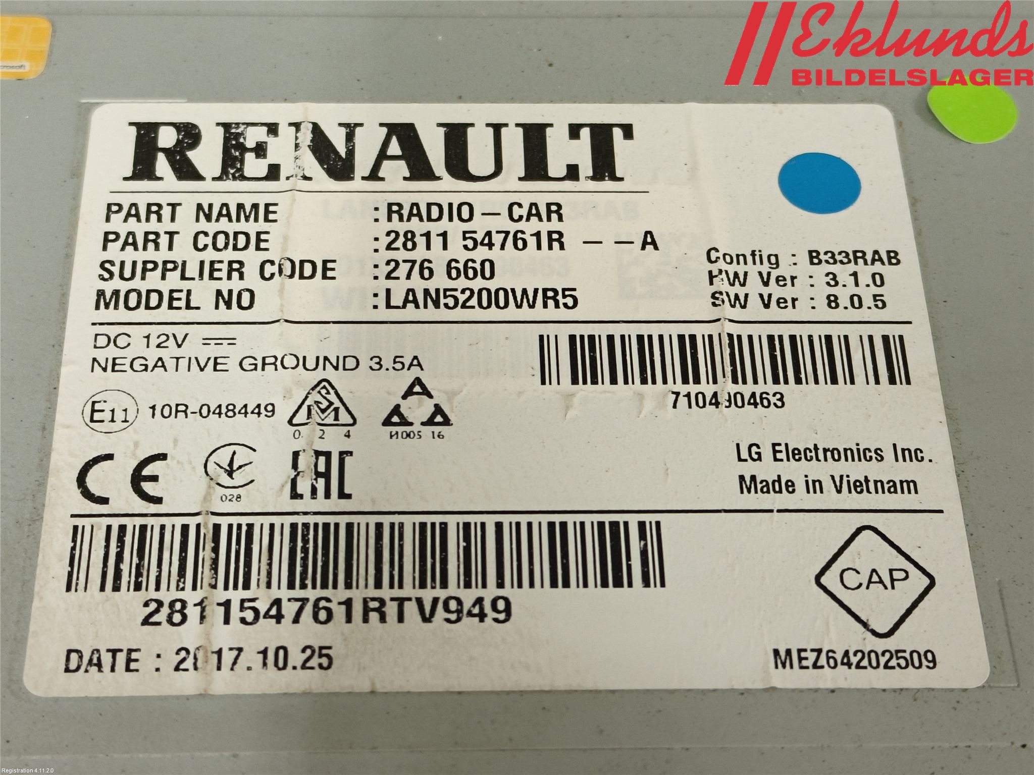 Opel MOVANO B 10-22 Cd Radio - Multimediapanel